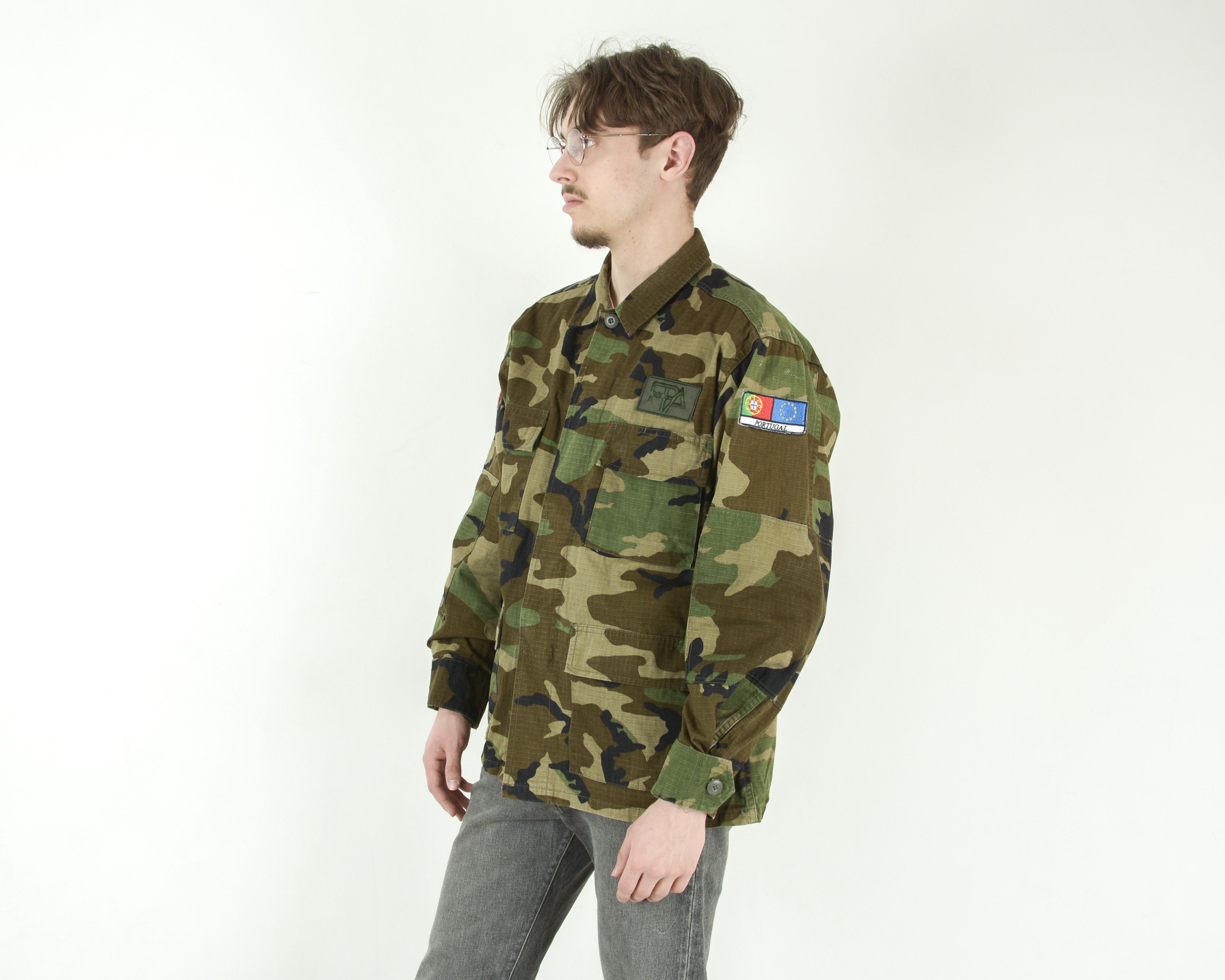 Vintage Portuguese M Field Cargo Jacket Army Military Coat Portugal Size US M / EU 48-50 / 2 - 4 Thumbnail