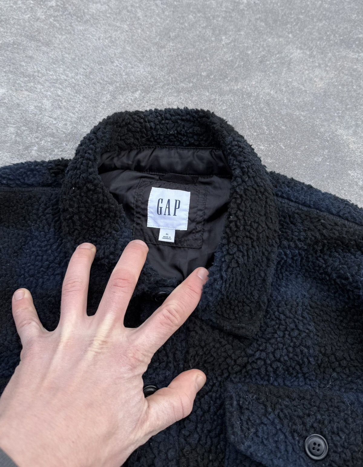 Gap × Vintage Vintage GAP luxury streetwear rare track fleece jacket Size US XL / EU 56 / 4 - 8 Thumbnail