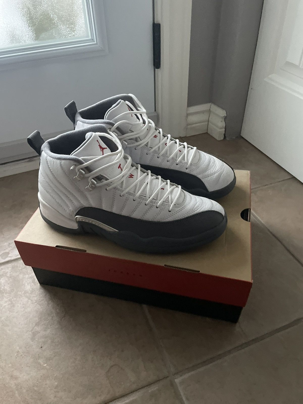 Jordan Brand Air Jordan 12 Retro BG Dark Grey Size US 10.5 / EU 43-44 - 1 Thumbnail