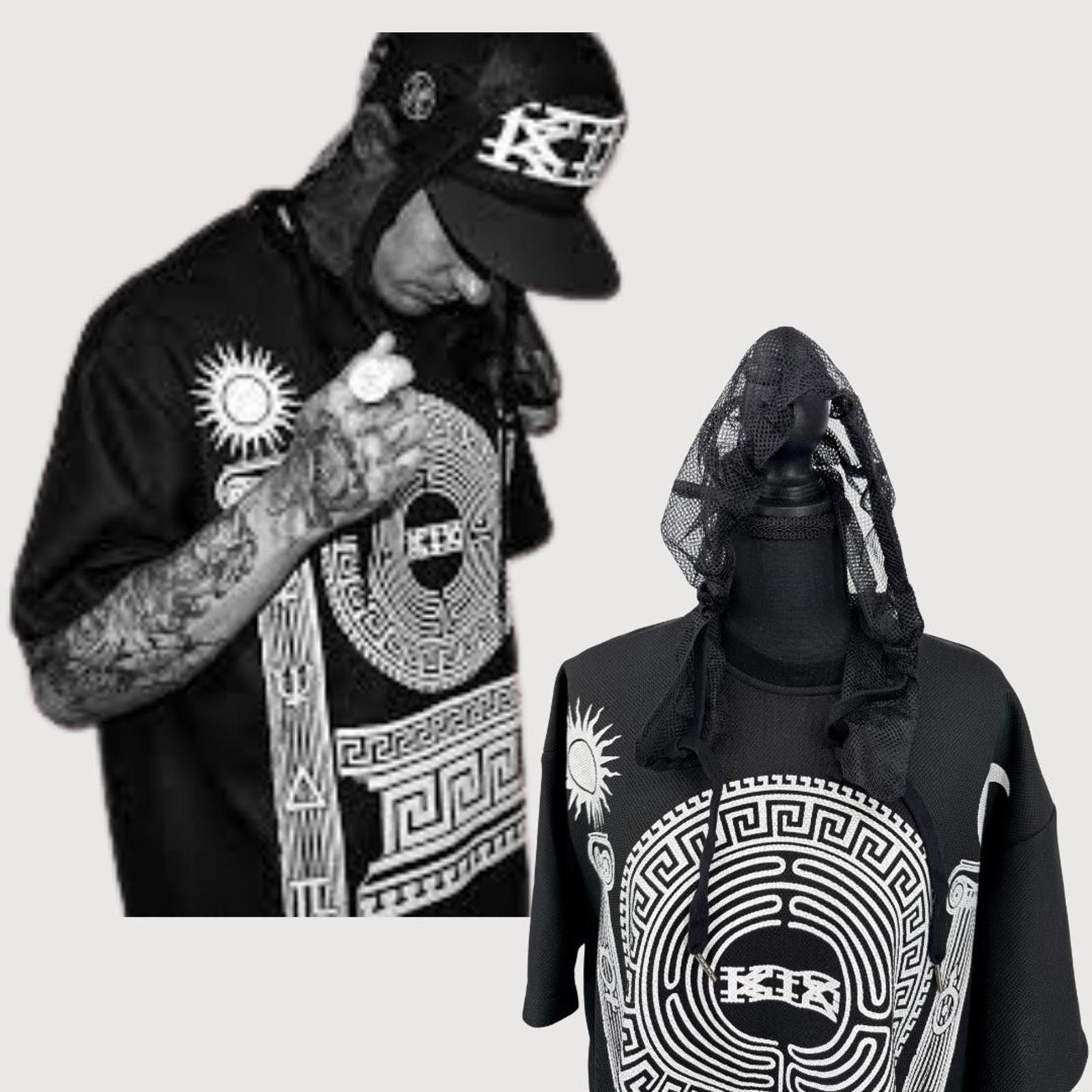 KTZ RARE KTZ Grecian Column Layered Mesh Tee Black L Archive Size US L / EU 52-54 / 3 - 3 Thumbnail