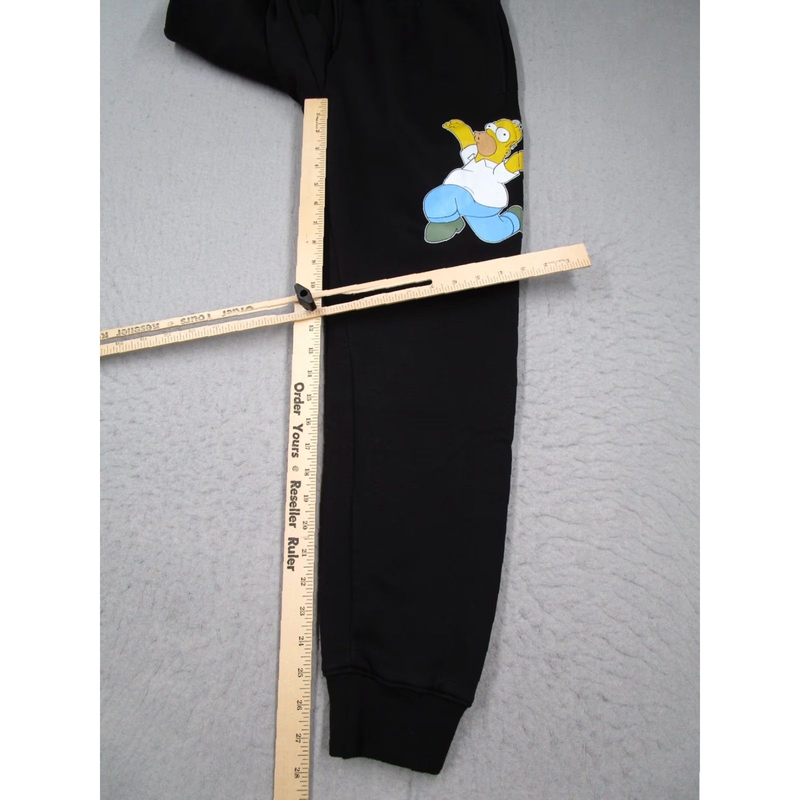 Vintage VINTAGE The Simpsons Mens Sweatpants Large Black Homer Cartoon Joggers Casual Sportswear Size US 31 - 7 Thumbnail