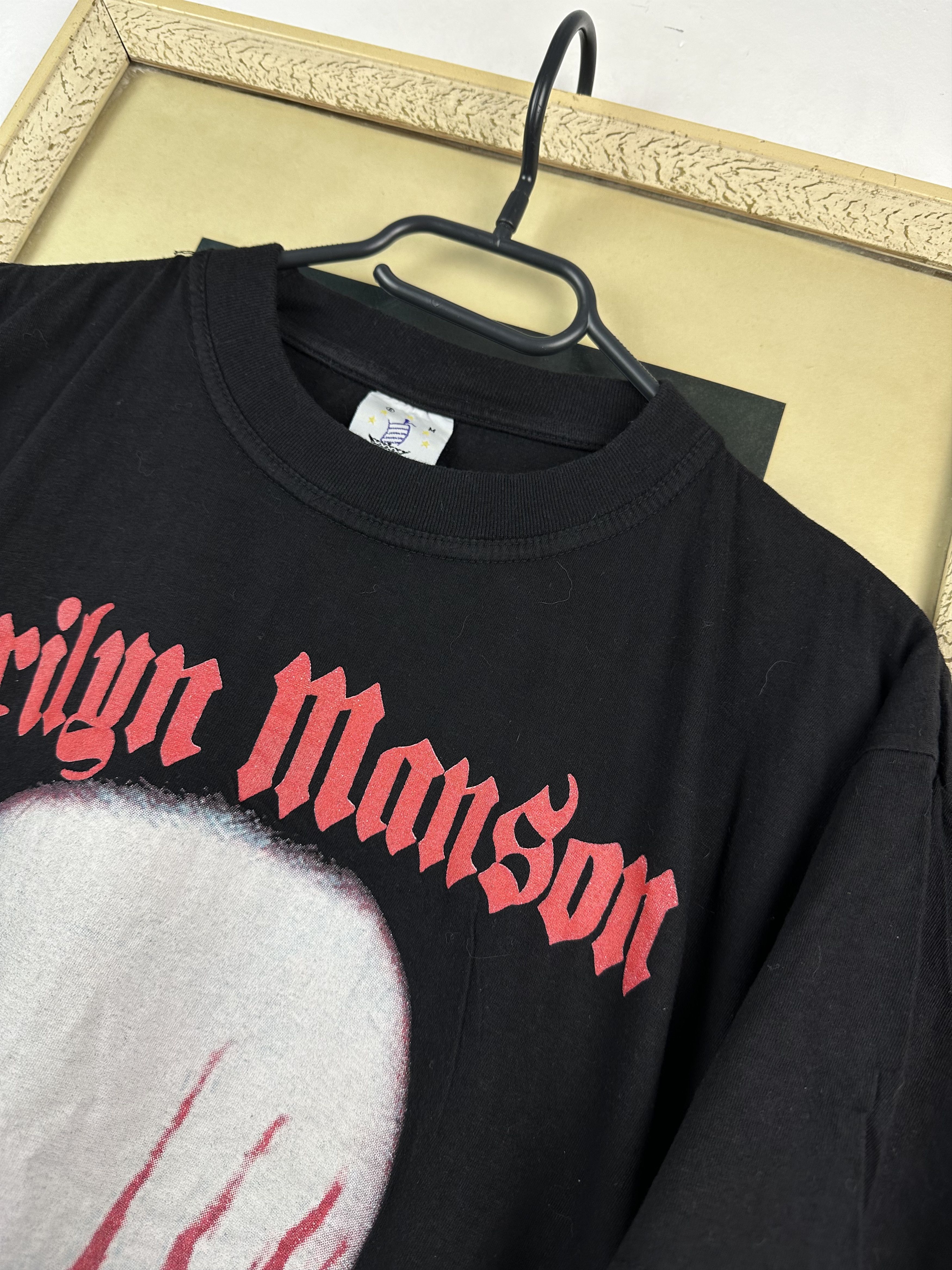 Band Tees Vintage Marilyn Manson Shirt Band Tee Rare Face Y2K Hype Size US M / EU 48-50 / 2 - 4 Thumbnail