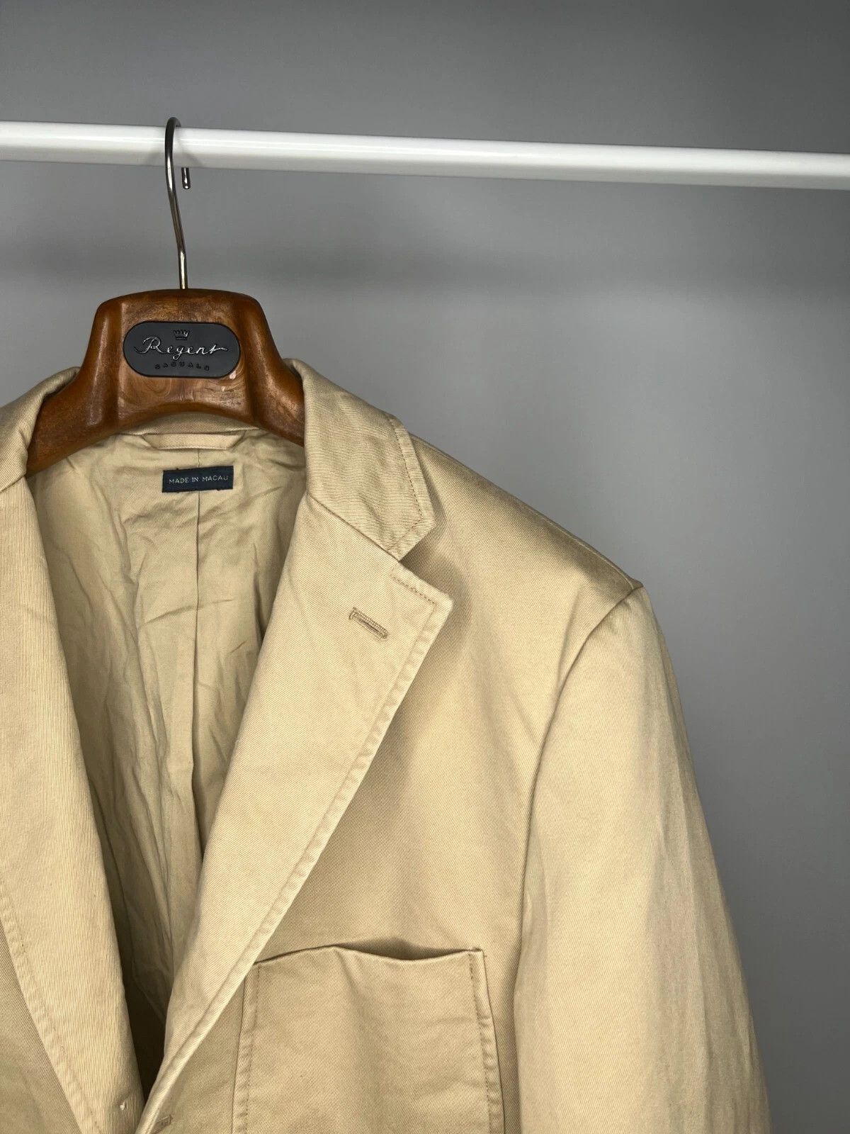 Polo Ralph Lauren Polo Ralph Lauren Beige Cotton 2 or 3 roll Blazer Size 42R - 5 Thumbnail
