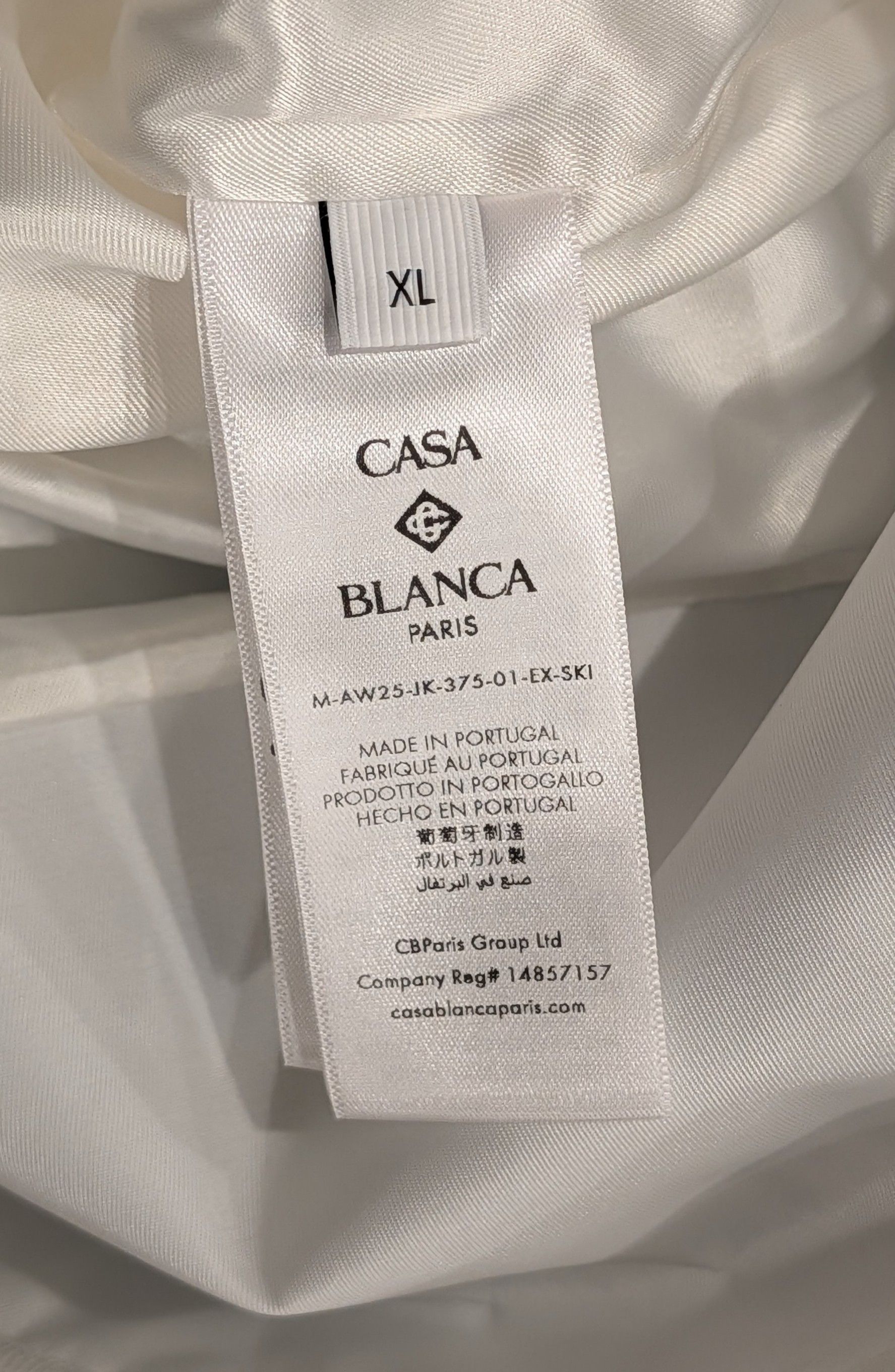 Casablanca Casablanca "Ski Print" Fleece Zip Up Hoodie White/Blue XL Size US XL / EU 56 / 4 - 6 Thumbnail