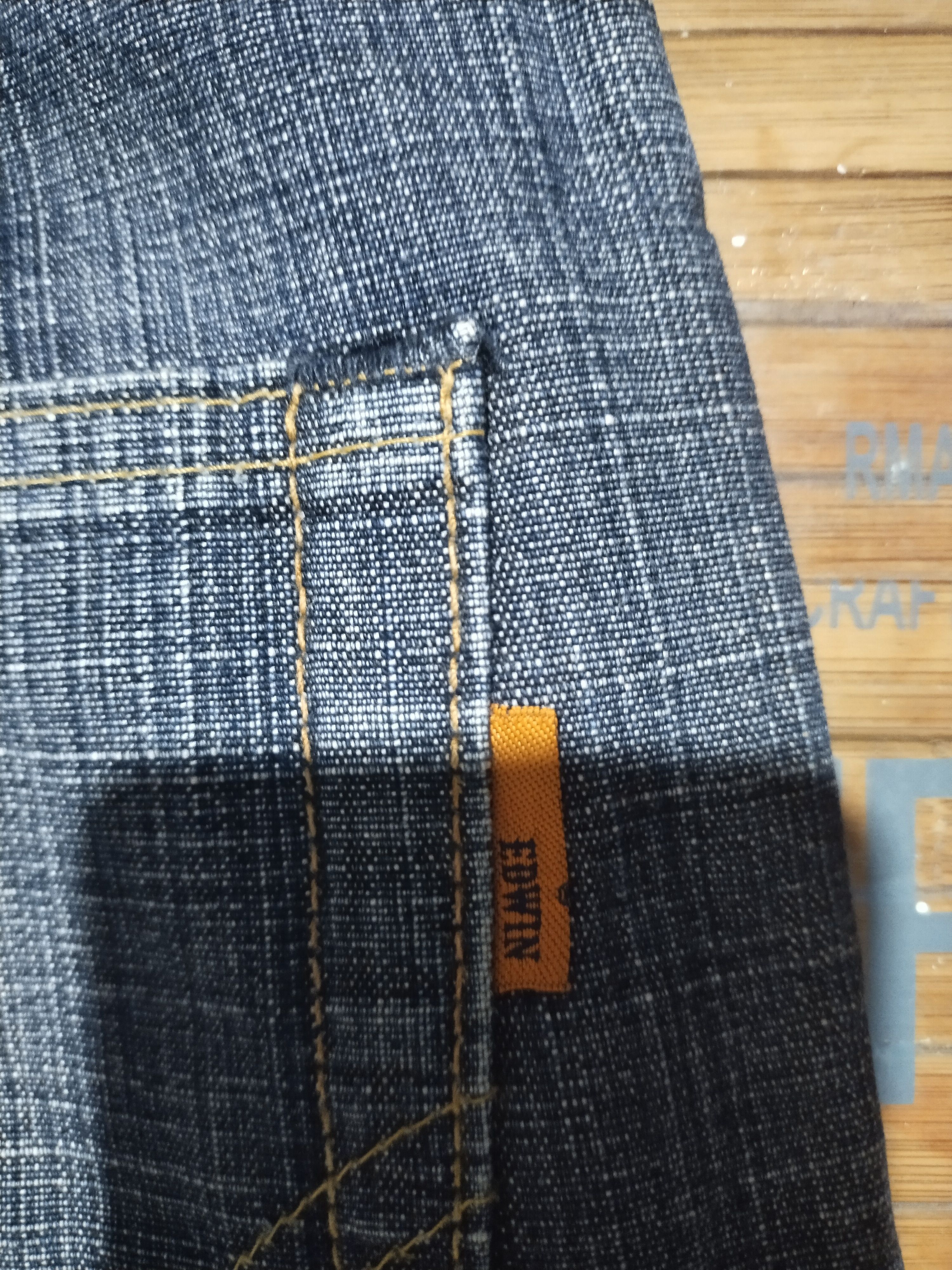 Edwin × Japanese Brand × Vintage Edwin 505D " Orengs Taq" Sz 32" Size US 32 / EU 48 - 11 Thumbnail