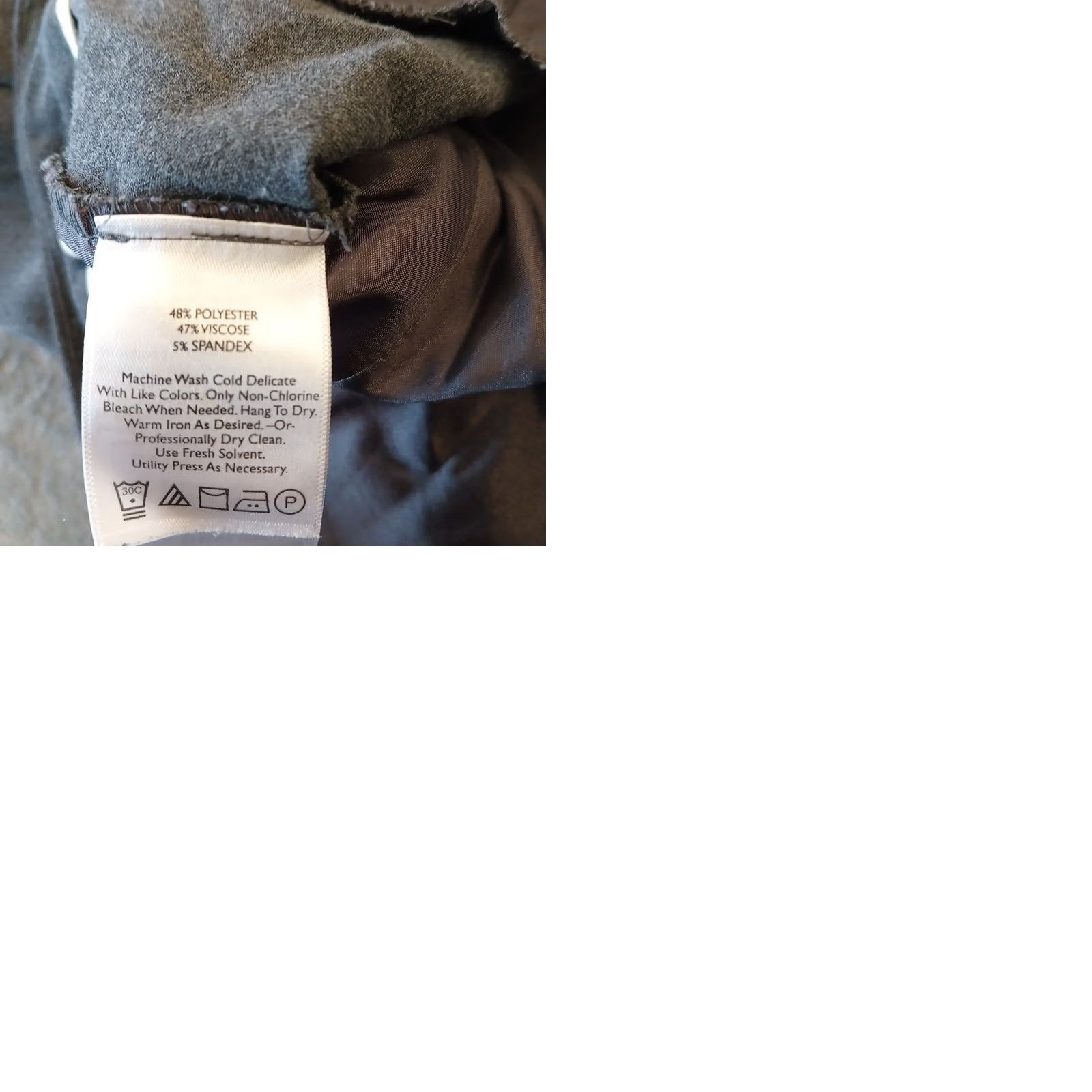 Eddie Bauer Eddie Bauer Dress Pants Womens Size 8 Gray Stretch Pockets Flat Front Straight Inseam 32 Regular Rise Mid Size 30" / US 8 / IT 44 - 9 Thumbnail