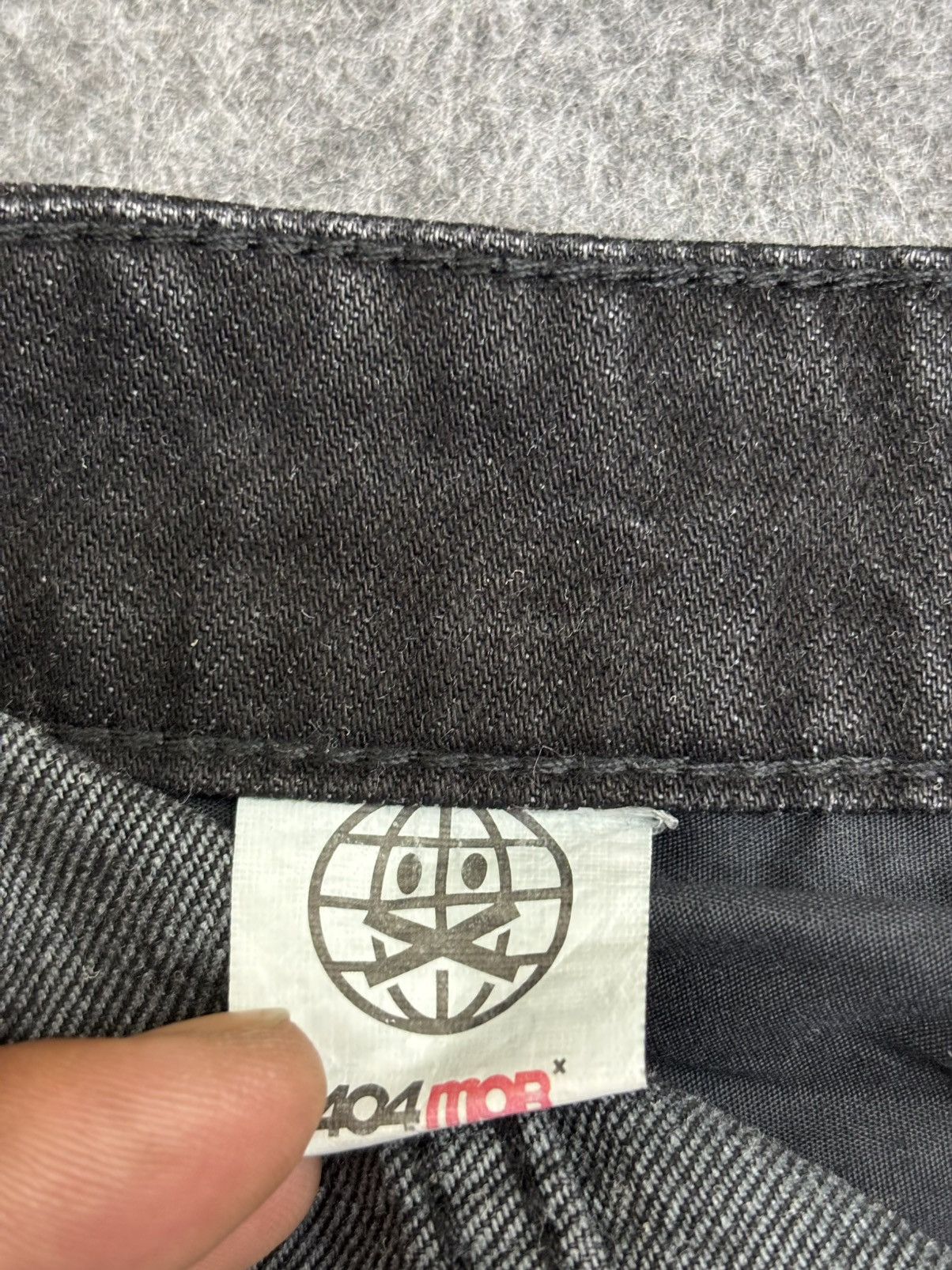 Japanese Brand 💥90s Style💥404MOB Baggy Embroidery Tapered Light Denim F602 Size US 30 / EU 46 - 17 Thumbnail