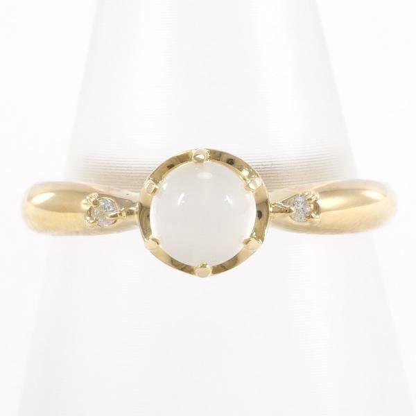 Other Other K18 Yellow Gold Moonstone Ring Size 10 Metal Ring in Excellent Condition Size ONE SIZE - 1 Thumbnail