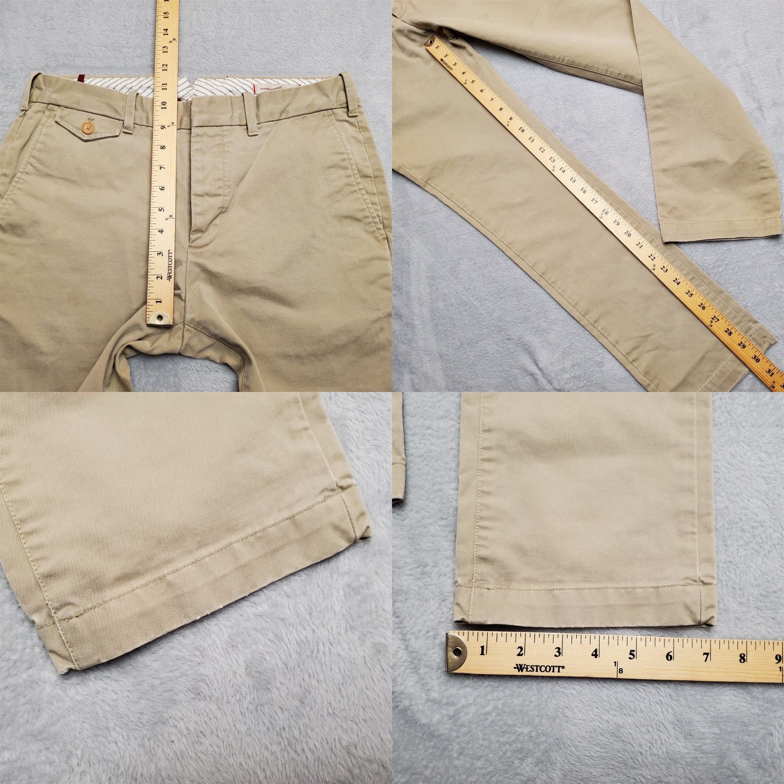 Banana Republic Banana Republic Pants Womens 31x32 Khaki Flat Front Button Fly Chino 100% Cotton Beige Twill Pockets Jeans? Size 24" / US 00 / IT 34 - 8 Thumbnail