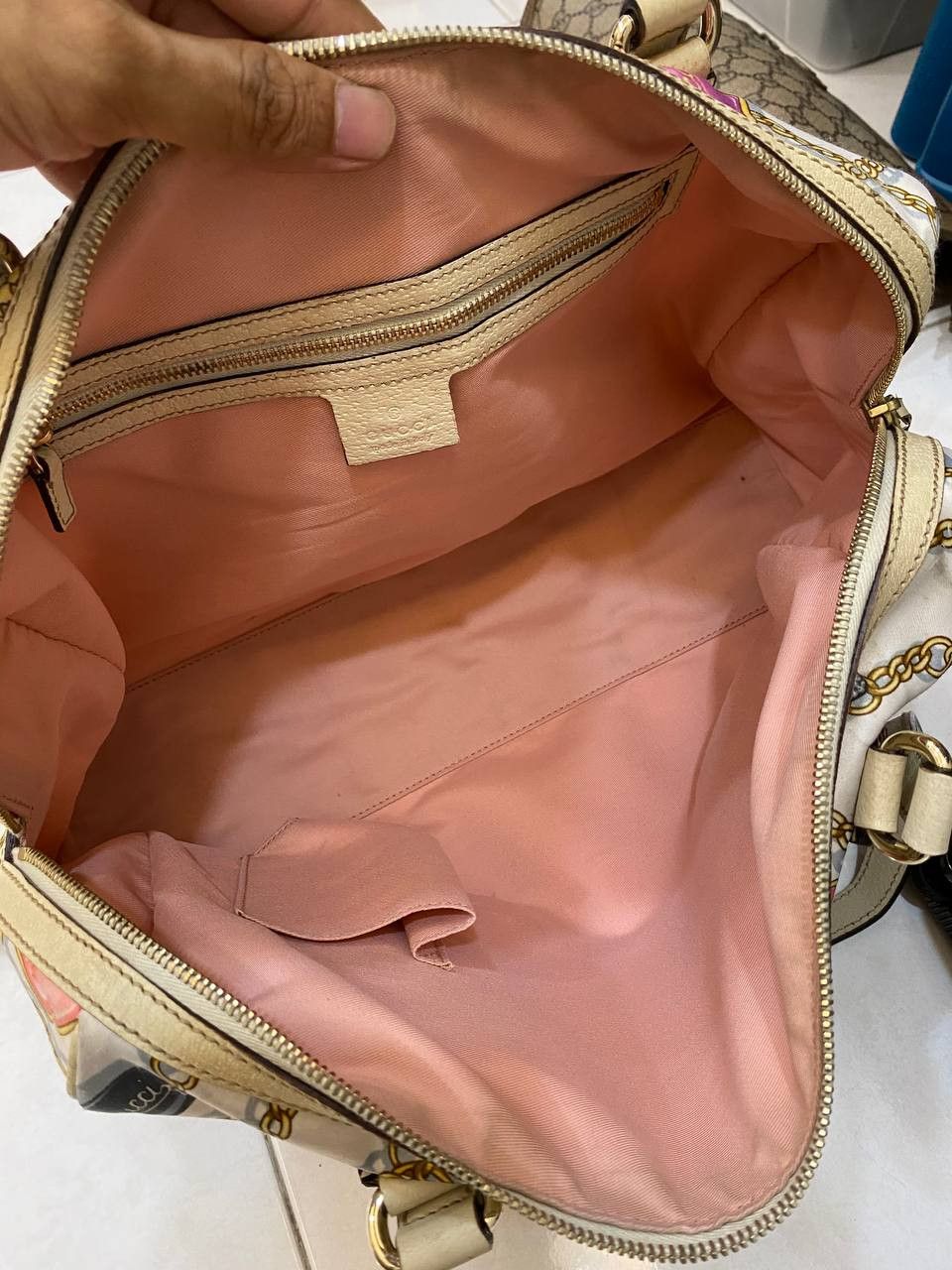 Gucci Gucci Charmy Boston Bag Printed Satin Small Size ONE SIZE - 6 Thumbnail