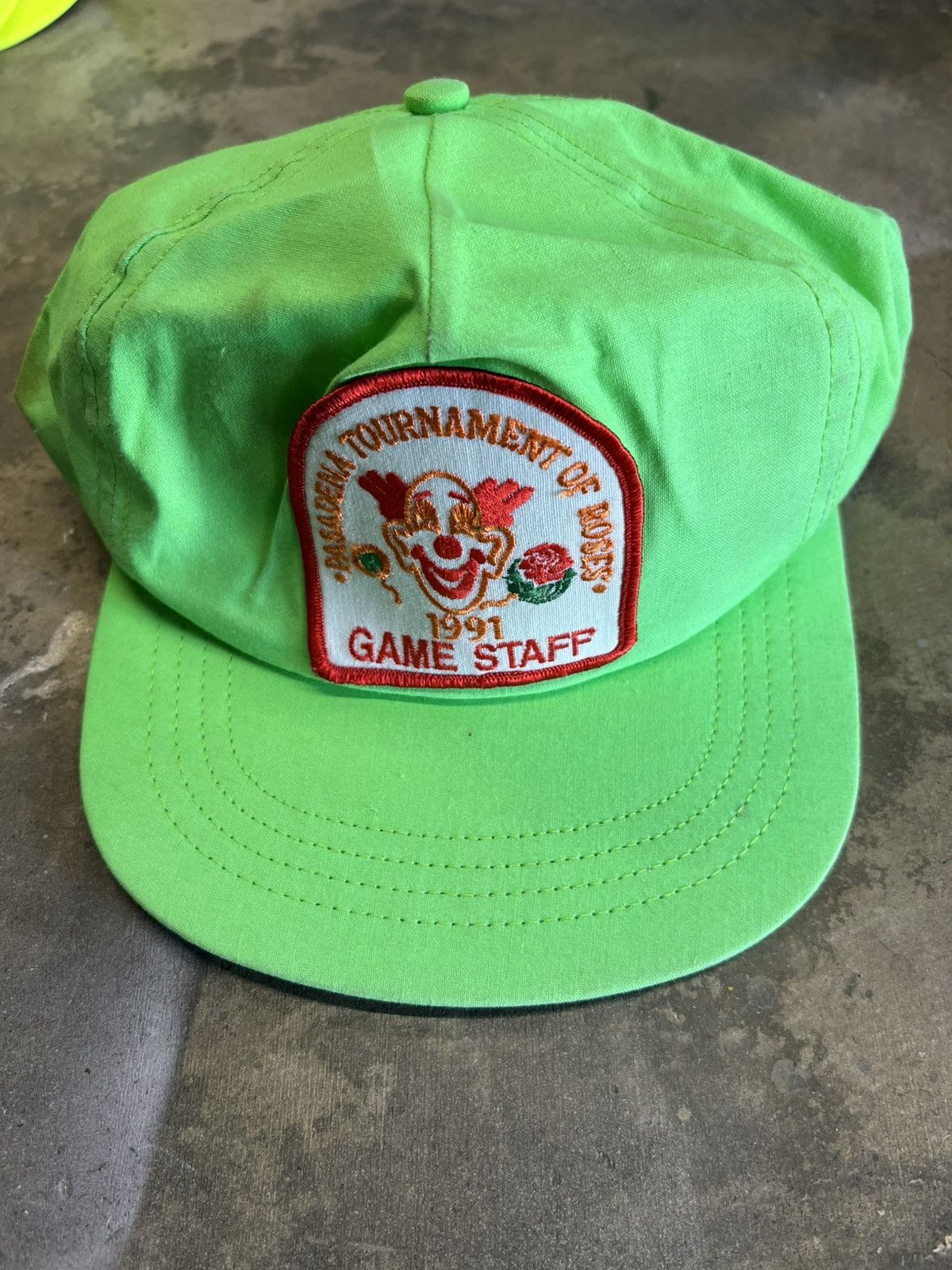 Otto Vintage Rose Bowl 1991 Game Staff Patch Hat Size ONE SIZE - 1 Thumbnail
