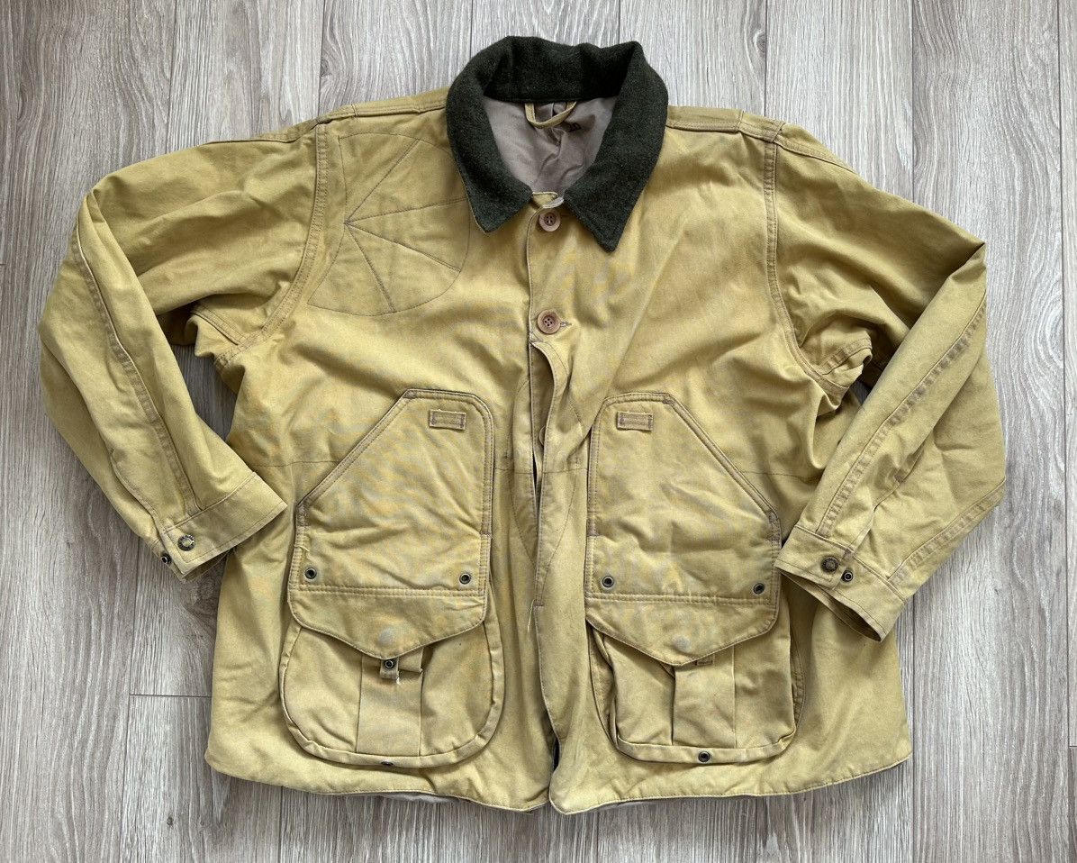 Filson Vintage Filson Tin Cloth Field Waxed Beige Workwear Jacket Size US XXL / EU 58 / 5 - 3 Thumbnail