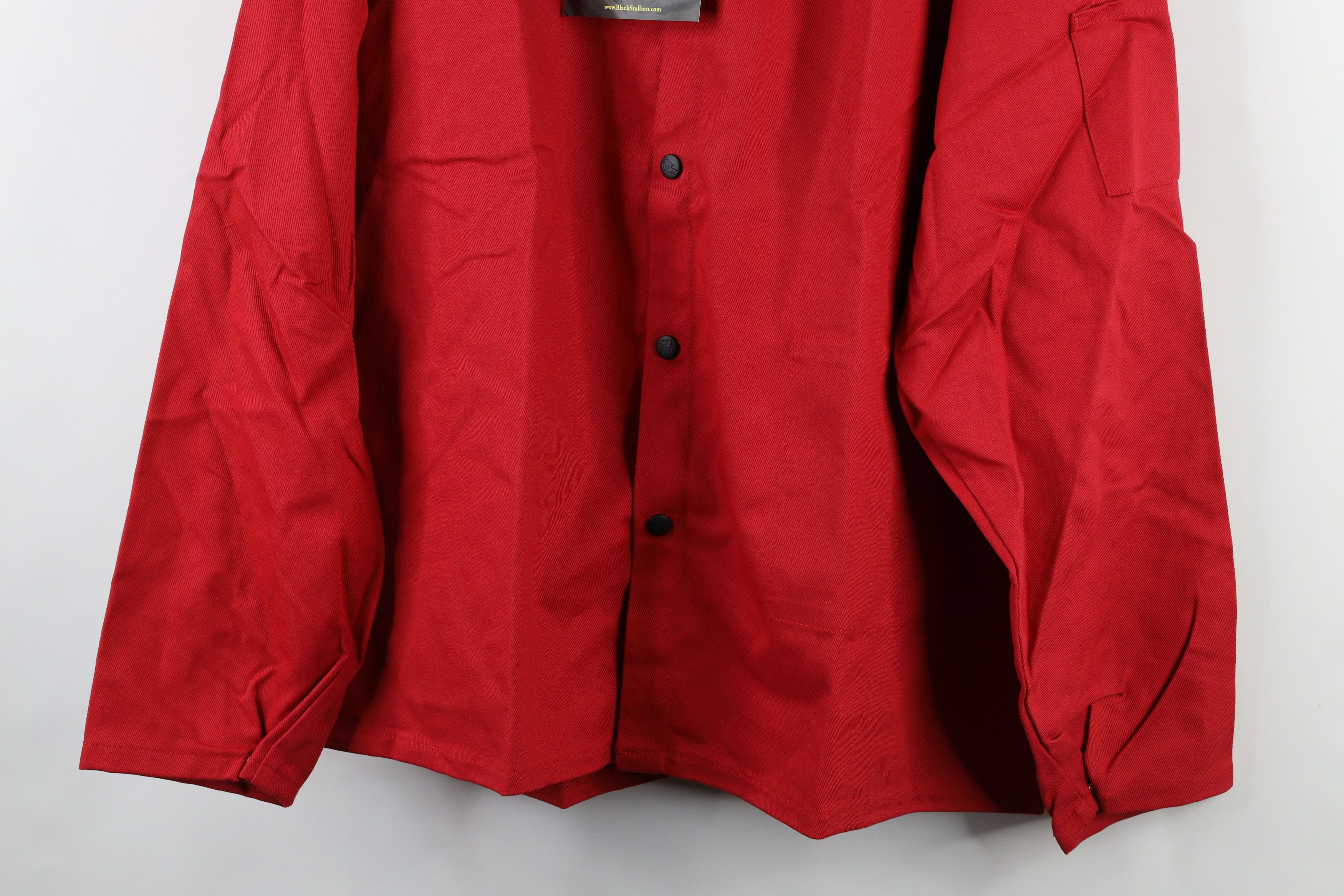 Vintage New Resistant FR 9oz Welding Workwear Mechanic Jacket Red Size US XXL / EU 58 / 5 - 3 Thumbnail