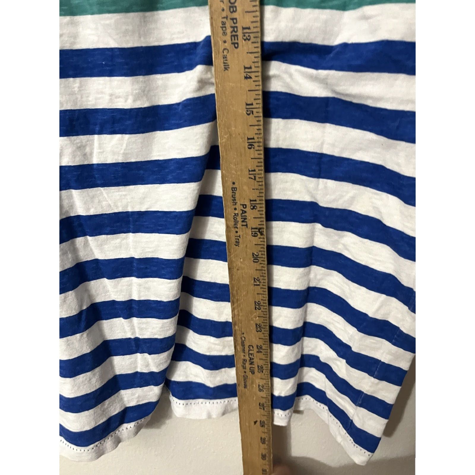 American Eagle Outfitters AMERICAN EAGLE OUTFITTERS V-Neck Stripe Shirt Blue Men's Short Sleeve Size XL Size US XL / EU 56 / 4 - 4 Thumbnail