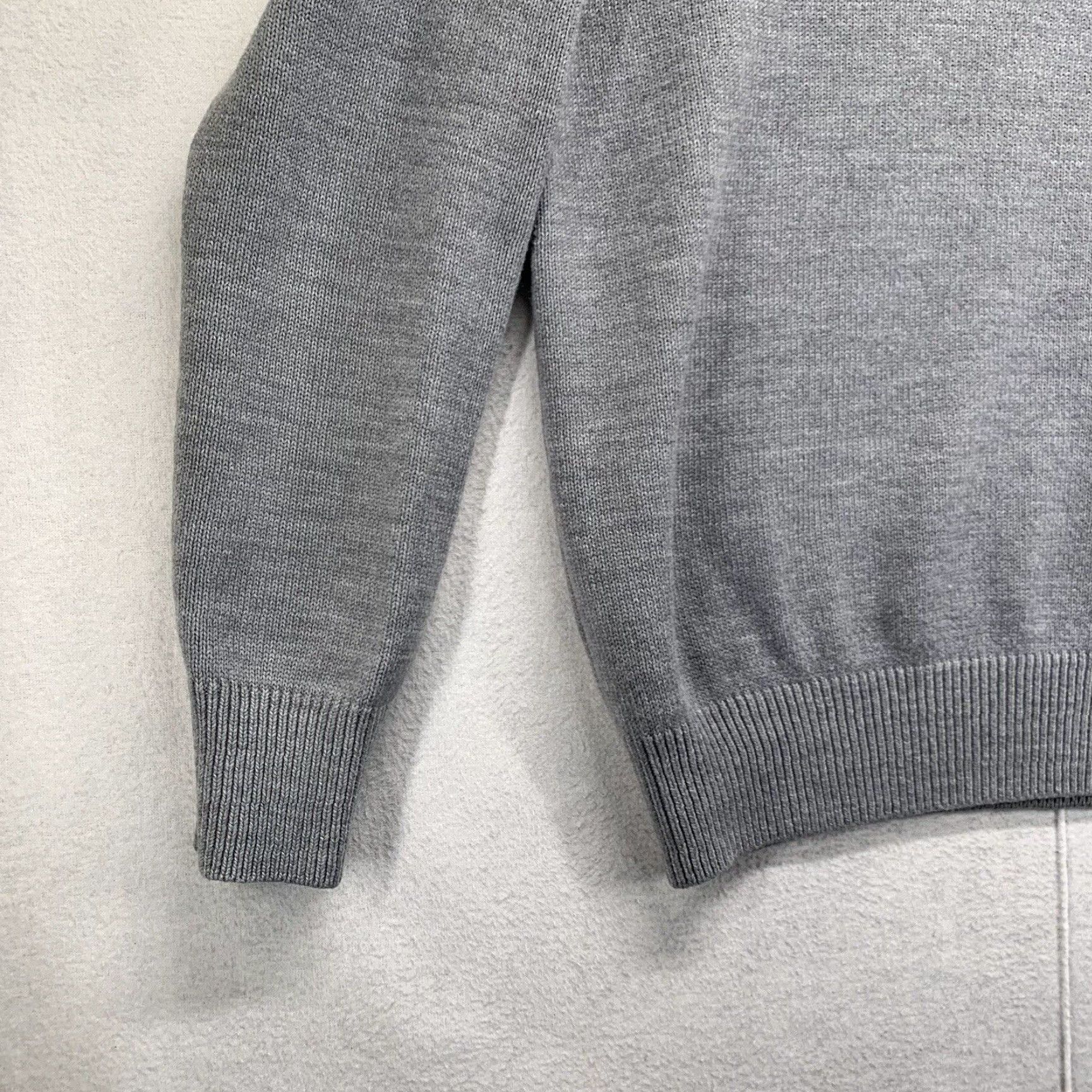 Vintage VINTAGE El Dorado Men's Gray Sweater Medium Acrylic Long Sleeve V-Neck 80s 90s Classic Size US M / EU 48-50 / 2 - 2 Thumbnail