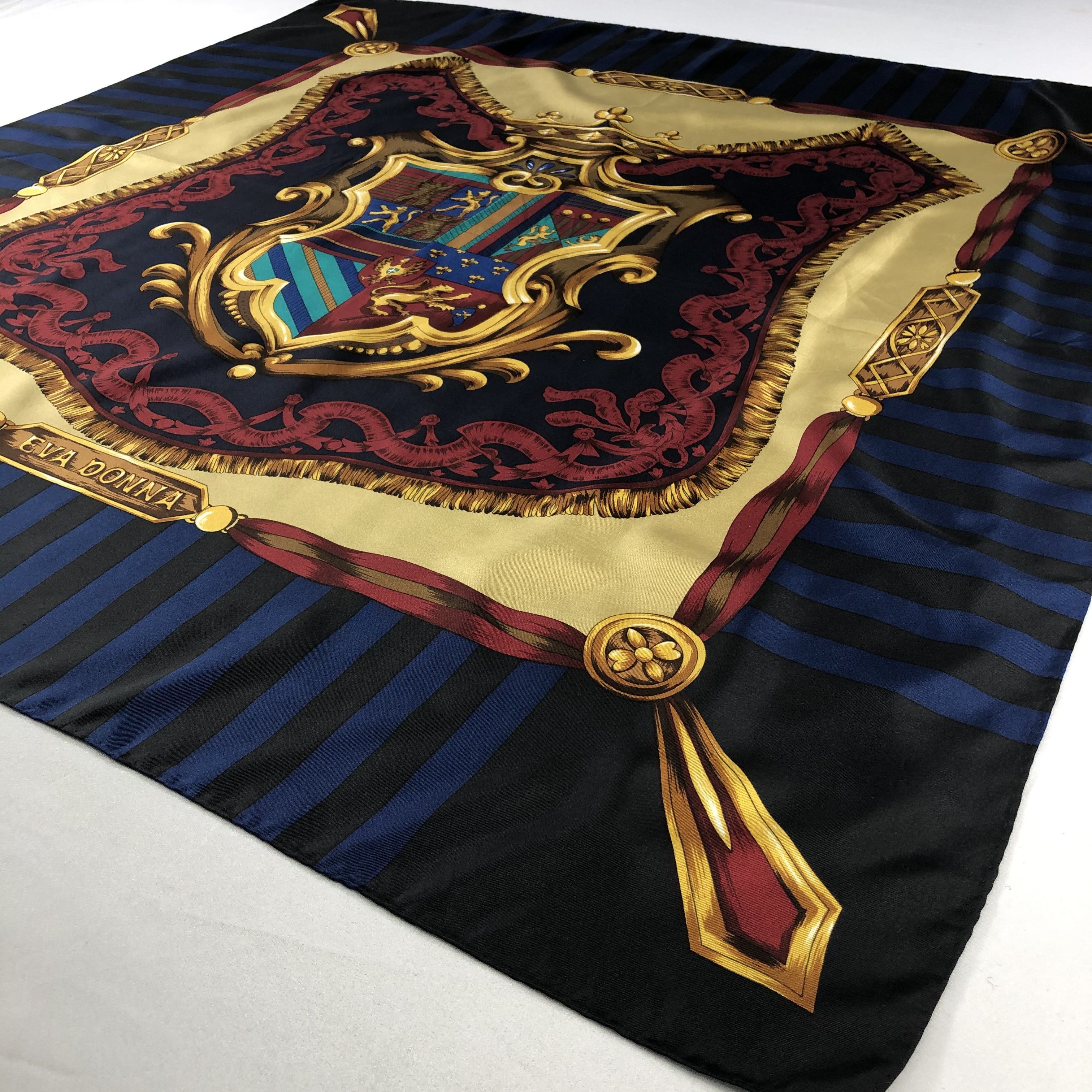 Vintage Vintage Eva Donna Silk Scarf Size ONE SIZE - 3 Thumbnail