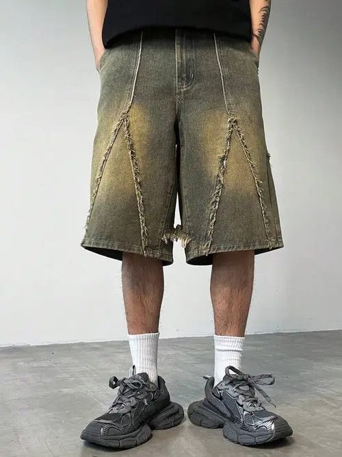 Jean Hirota x Gotoh Washed Y2k Shorts Jorts Opium Denim Size US 32 / EU 48 - 5 Thumbnail