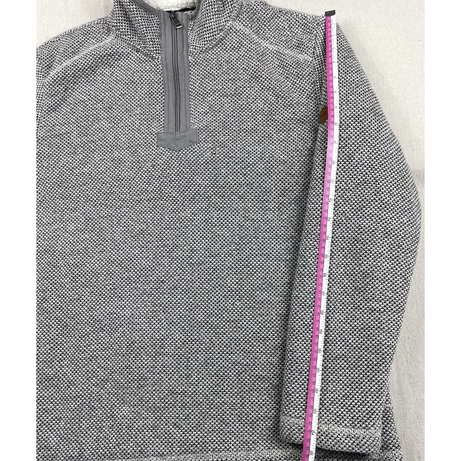 Orvis Orvis Mens M Fleece Sherpa Lined 1/4 Zip Pullover Sweatshirt Sweater Grey Size US M / EU 48-50 / 2 - 6 Thumbnail
