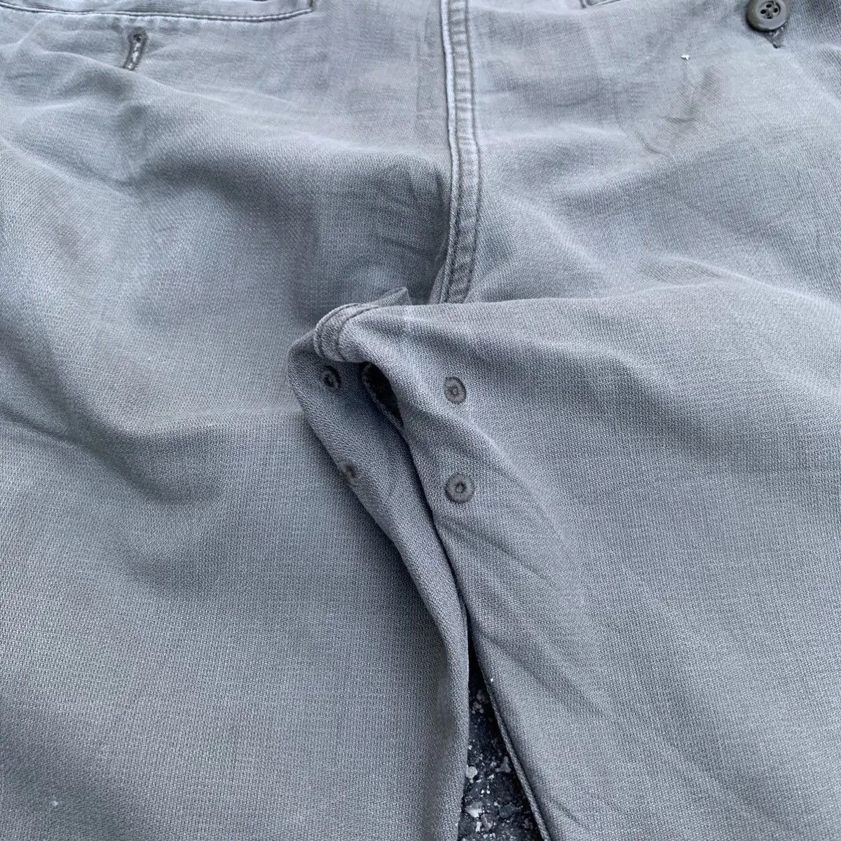 Japanese Brand Back Number Utility Faded Tactical Heavy Cotton Cargo Pants Size US 32 / EU 48 - 14 Thumbnail