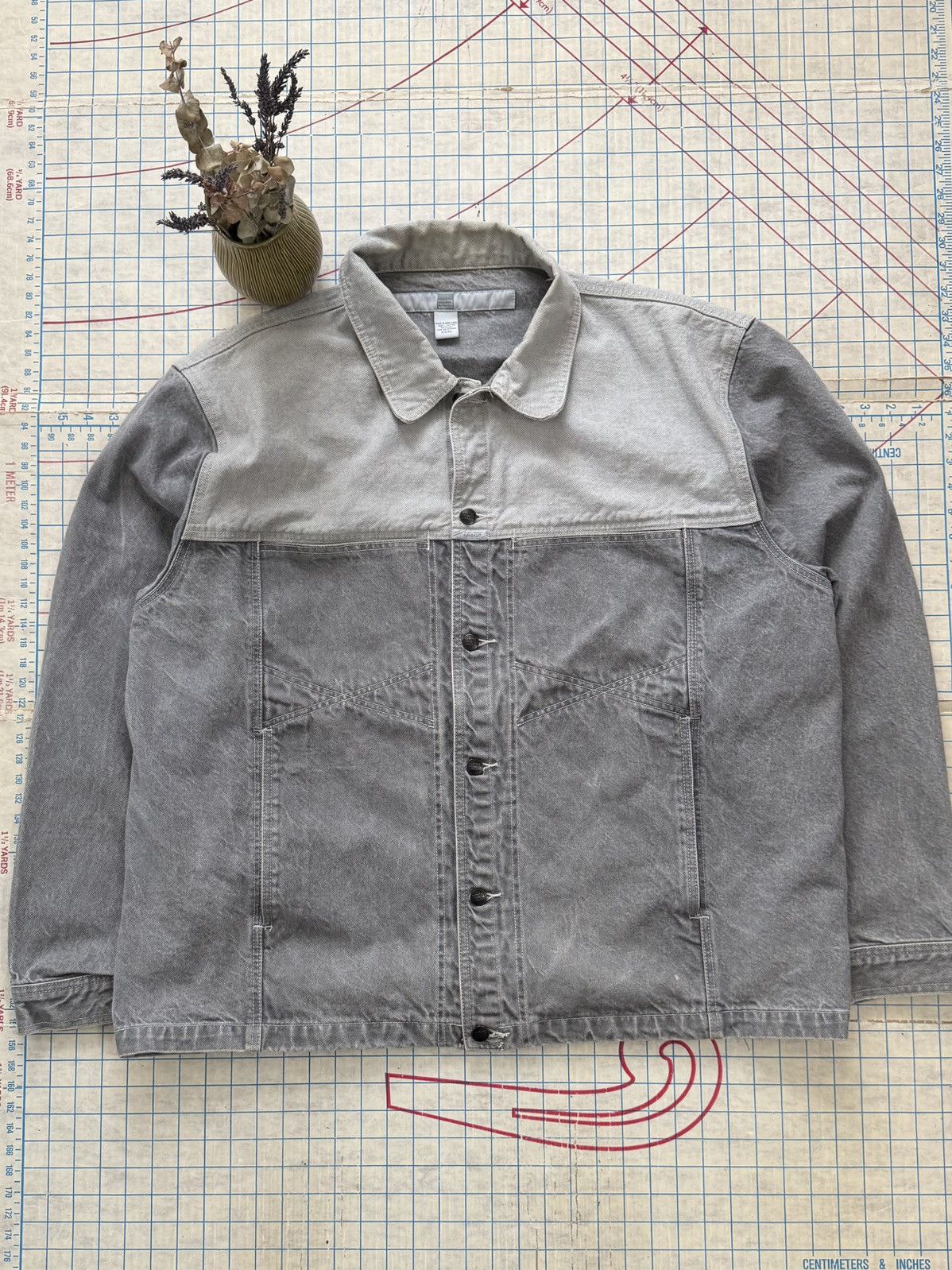 Marithe + Francois Girbaud × Vintage Vintage 90’s MFG Marithe Francois Girbaud Jean Jacket Gray Size US XXL / EU 58 / 5 - 1 Thumbnail