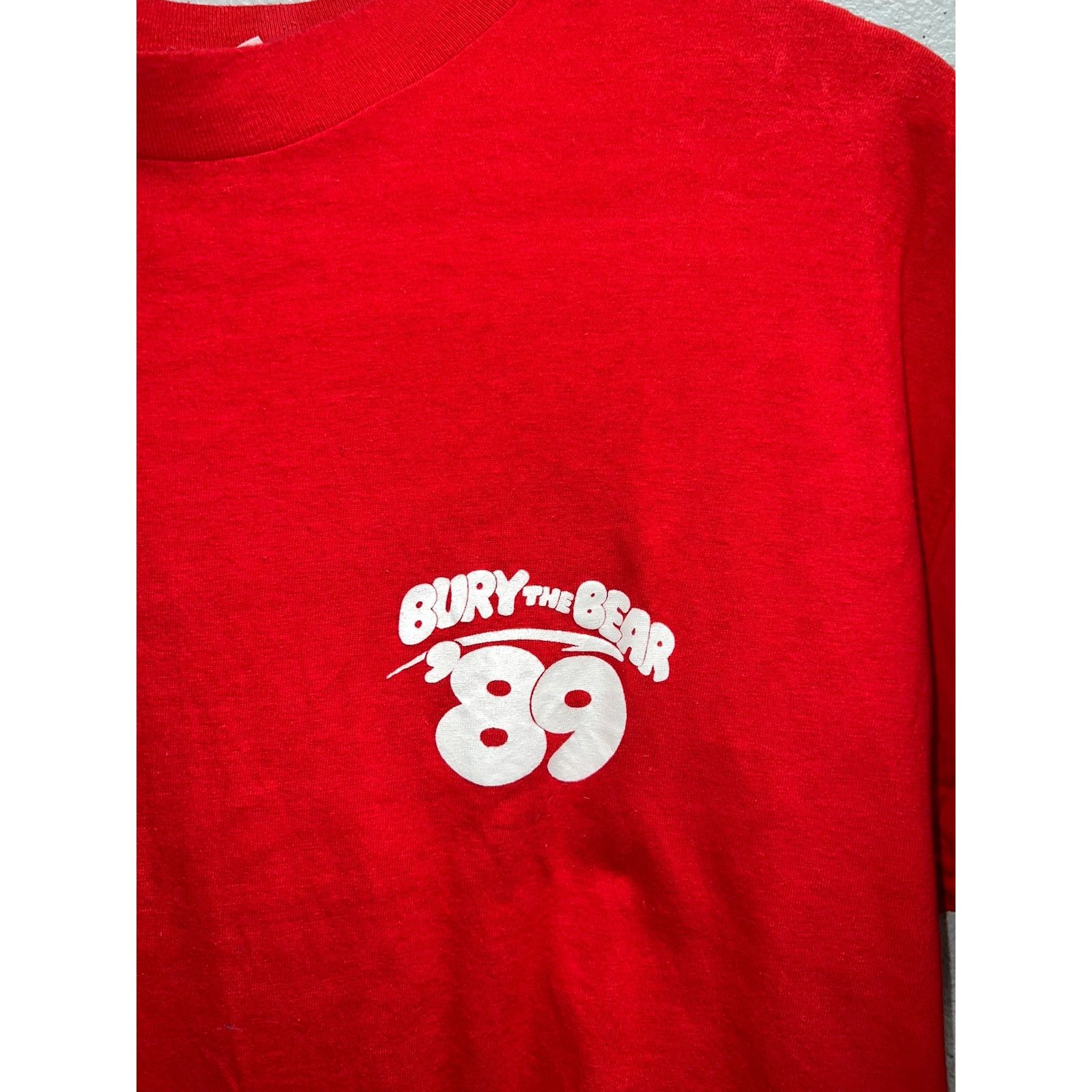 Hanes Vintage Whizard Shirt Bury The Bear '89 Promo Tee VTG 80s XL Size US XL / EU 56 / 4 - 2 Thumbnail