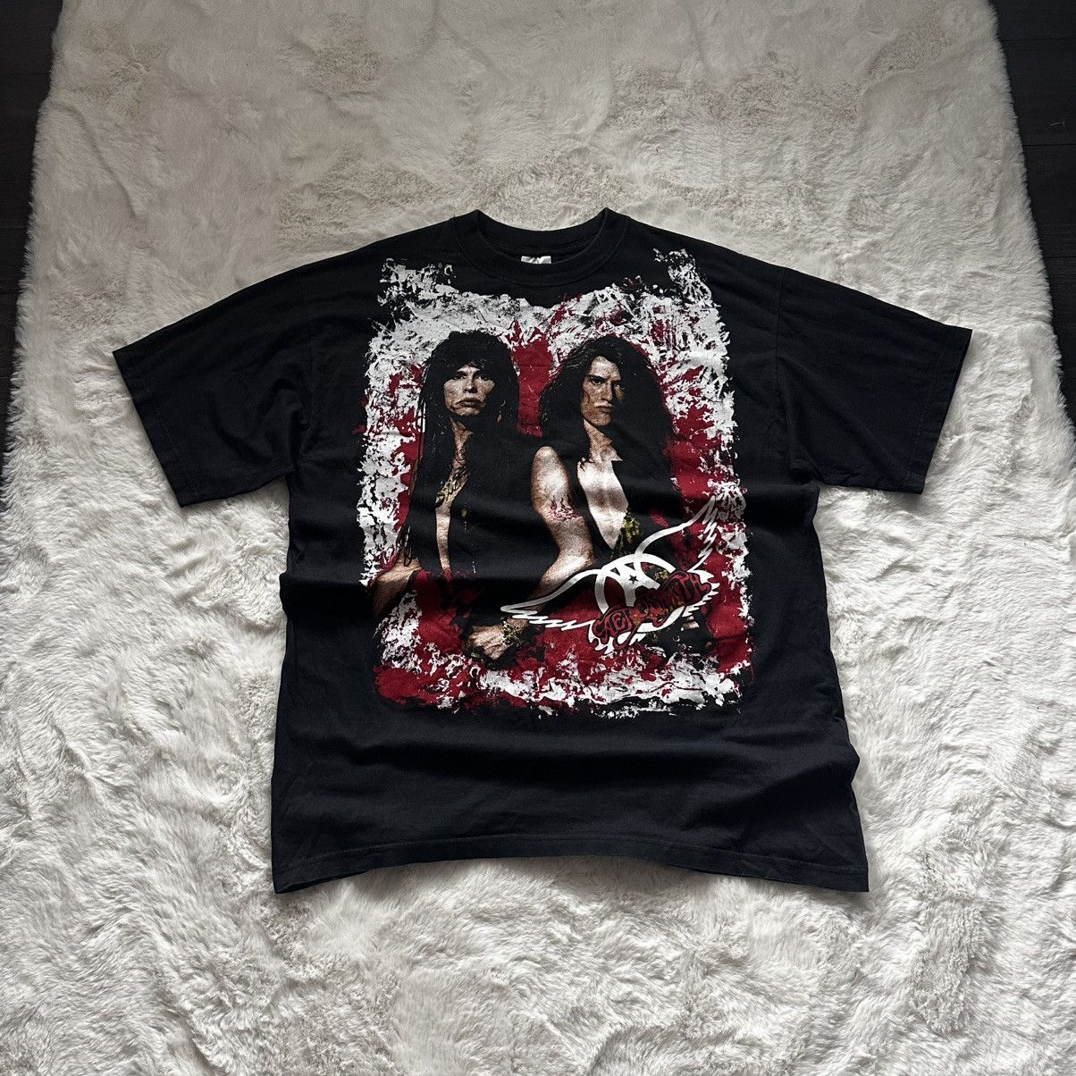Vintage vintage aerosmith amazing vintage bandtee Size US XL / EU 56 / 4 - 1 Thumbnail