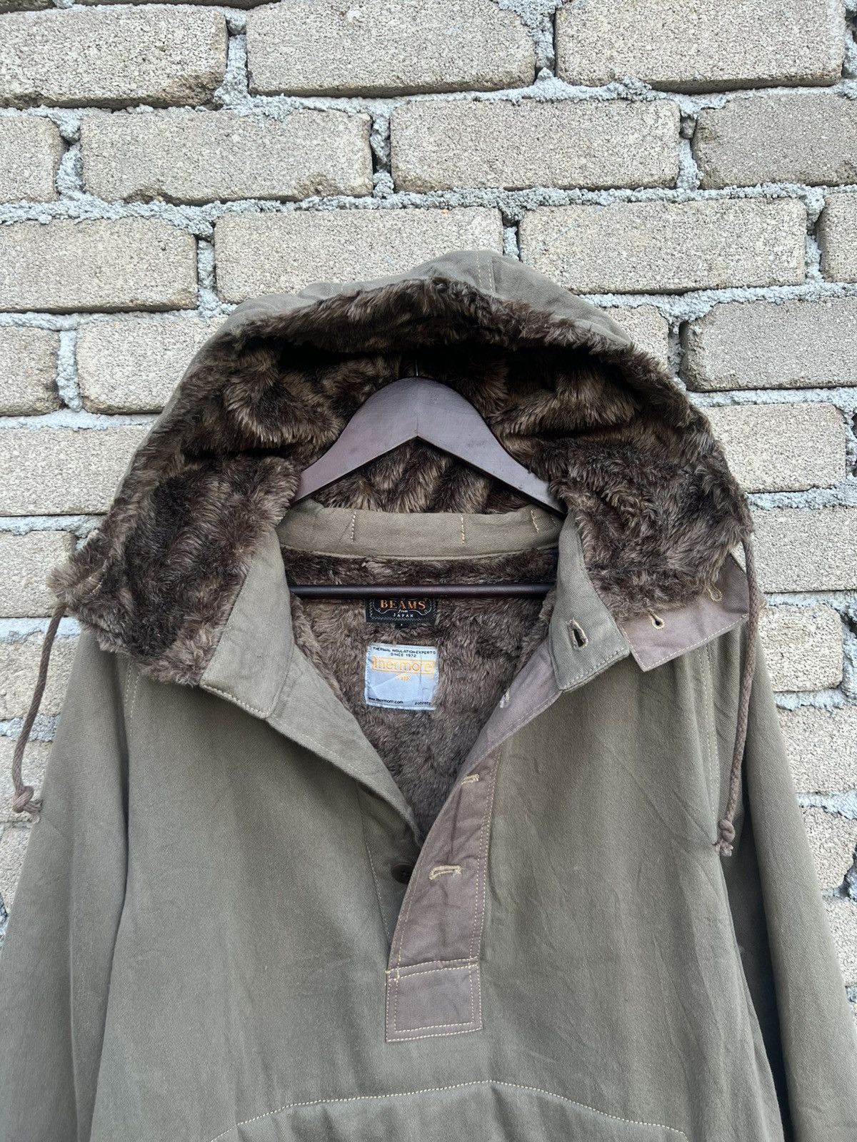 Beams Japan Beams Japan Thermal Insulation Fleece Lined Jacket Hoodie Size US L / EU 52-54 / 3 - 6 Thumbnail