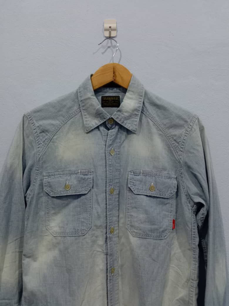 Wtaps WTAPS DENIME CHAMBRAY SHIRT MADE IN JAPAN SMALL SIZE Size US S / EU 44-46 / 1 - 3 Thumbnail