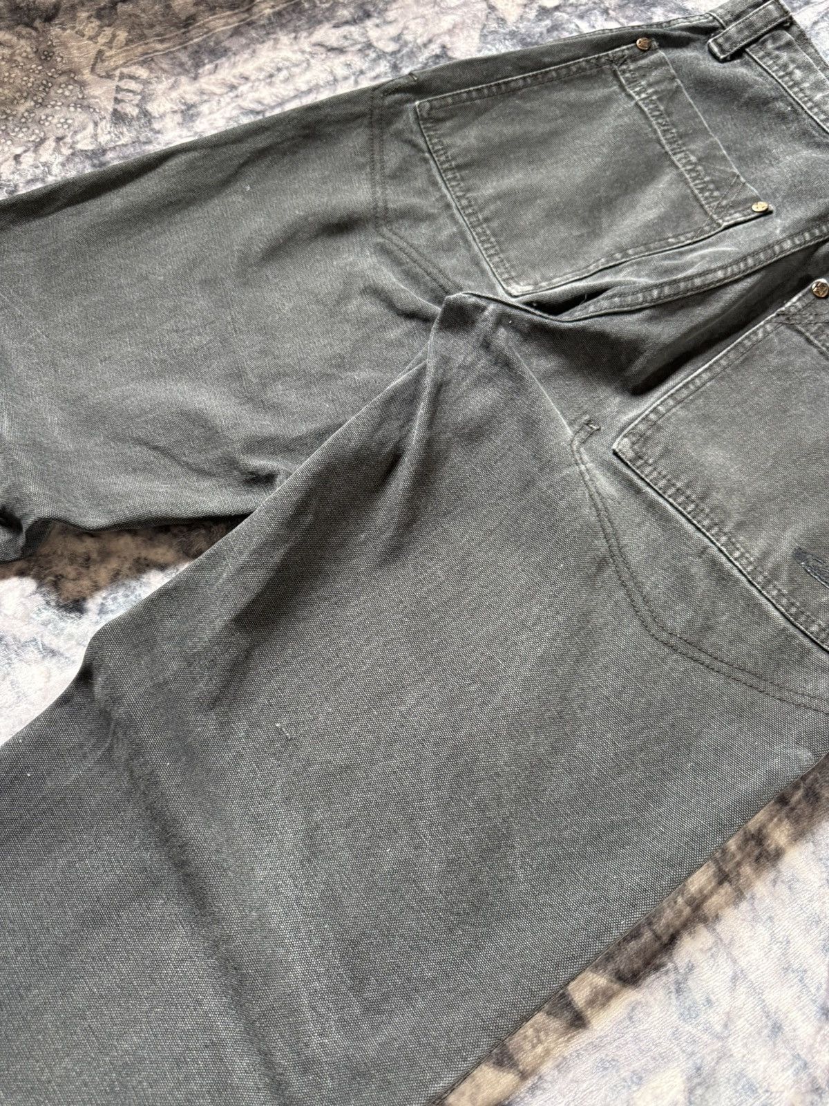 Billabong × Quiksilver × Vintage Vintage 80s 90s Quiksilver Black Faded Baker Denim Pants Size US 29 - 13 Thumbnail