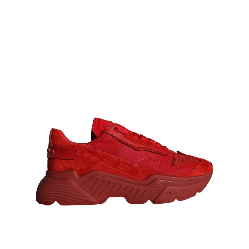 Dolce & Gabbana Dolce & Gabbana Red Leather Daymaster Low Top Sneakers Shoes Size US 9.5 / EU 42-43 - 1 Thumbnail