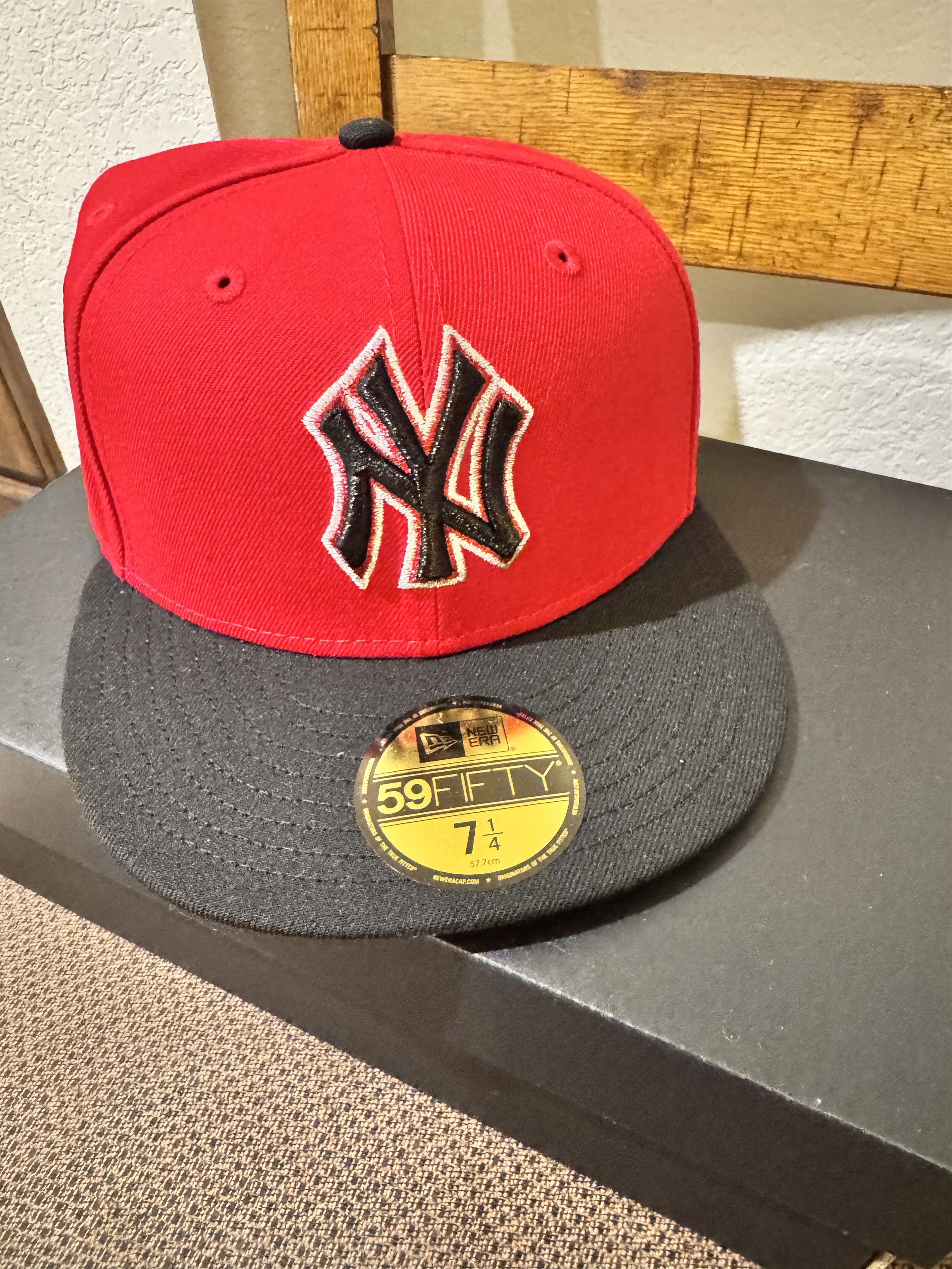 New Era New Era 59Fifty 7 1/4 Red Black Yankees 50 Cent limited Size ONE SIZE - 2 Thumbnail