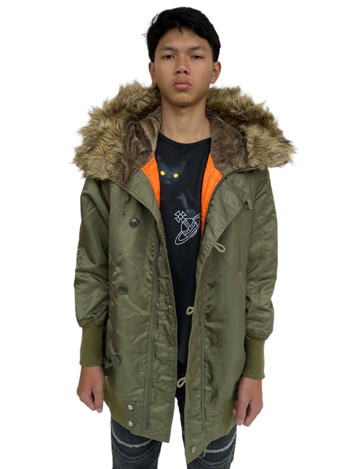 Journal Standard 2000s Journal Standard - Fur Hoodie Jacket Size US M / EU 48-50 / 2 - 3 Thumbnail