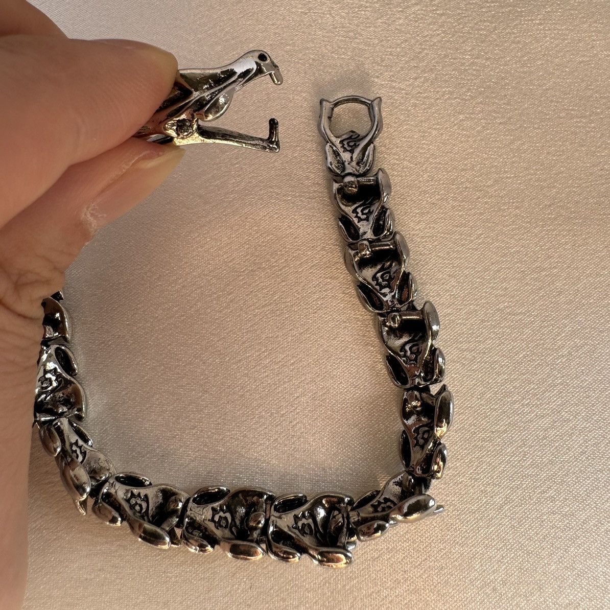 Other Dragon Bone Bracelet for Men Women,Punk Hip Hop Unisex Style Size ONE SIZE - 5 Thumbnail