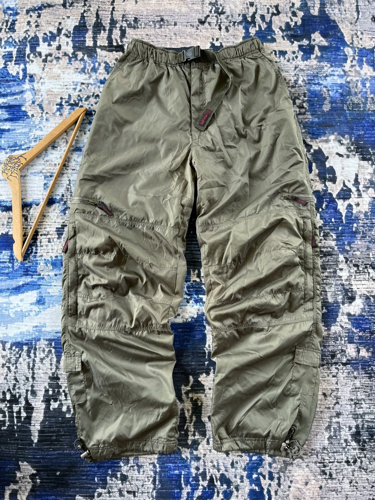 If Six Was Nine × Japanese Brand RARE Neo Sixx Parachute Multipocket Baggy Pants Size US 33 - 1 Thumbnail