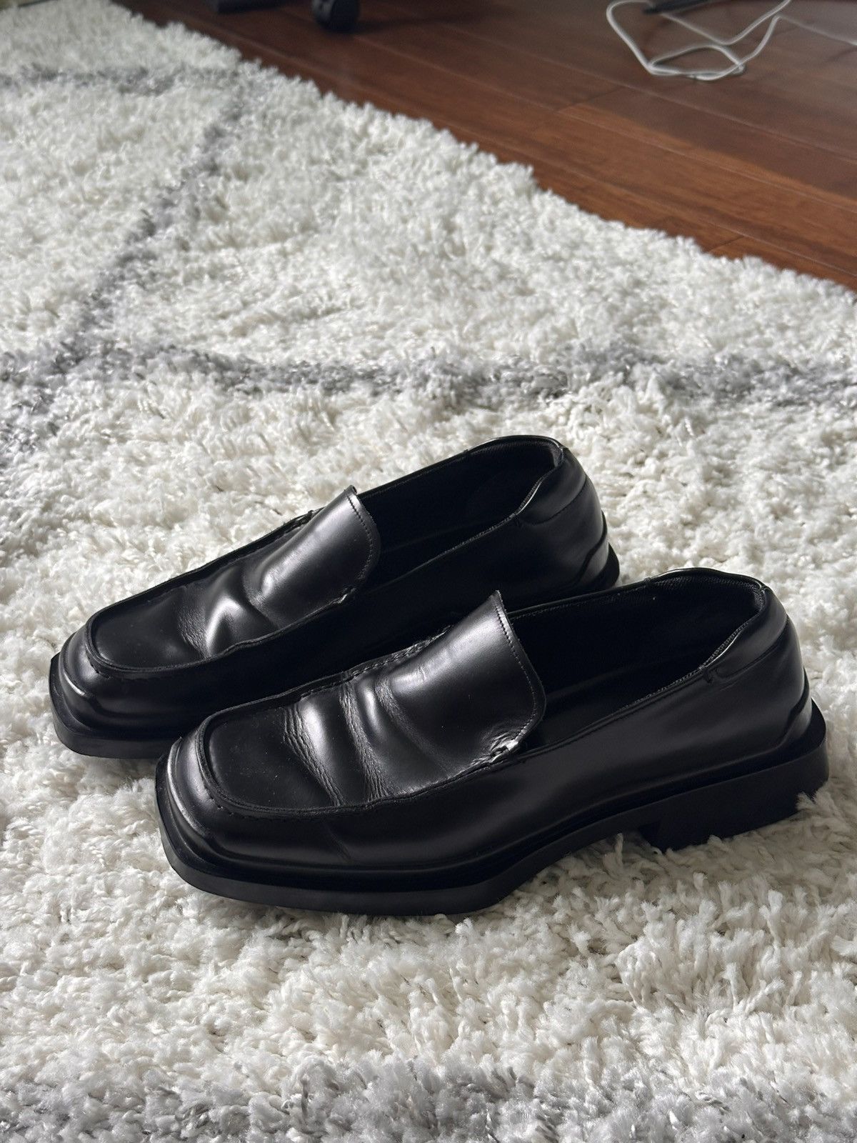 靴 00s archive PRADA leather boots shoes Vintage archive late 90s