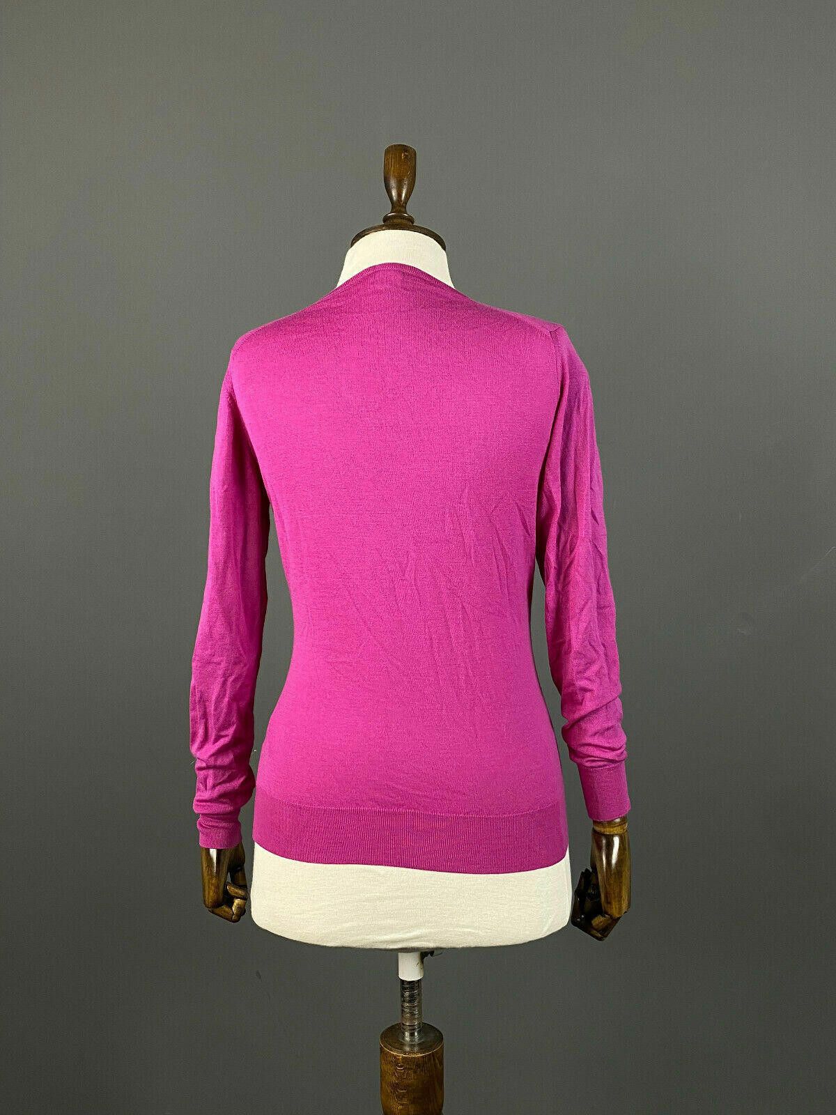 John Smedley John Smedley Pink Merino Wool V-Neck Sweater Size M Size M / US 6-8 / IT 42-44 - 5 Thumbnail