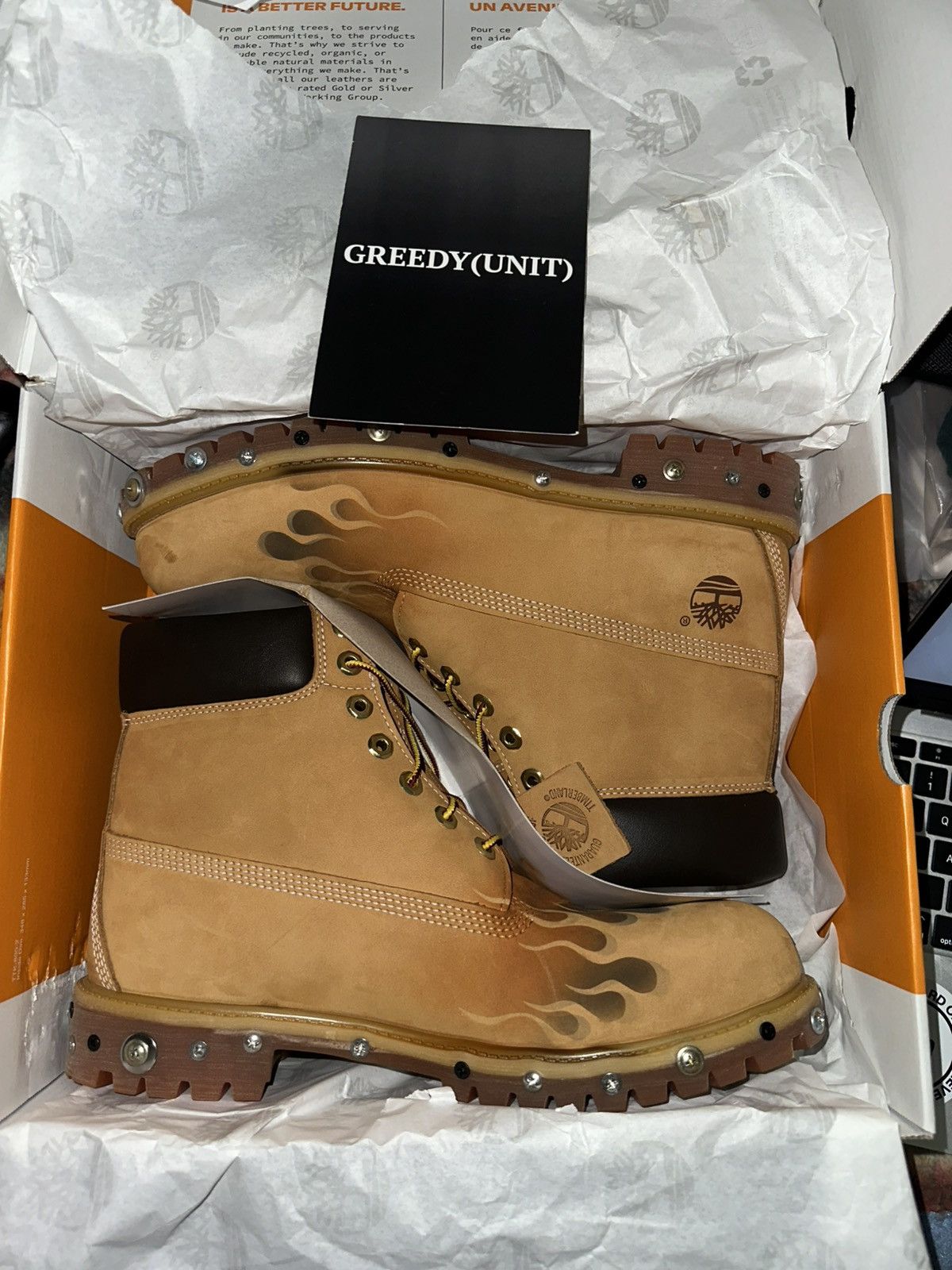 Greedy Unit Greedy Unit x Loso Wave Timberlands Size US 12 / EU 45 - 1 Thumbnail