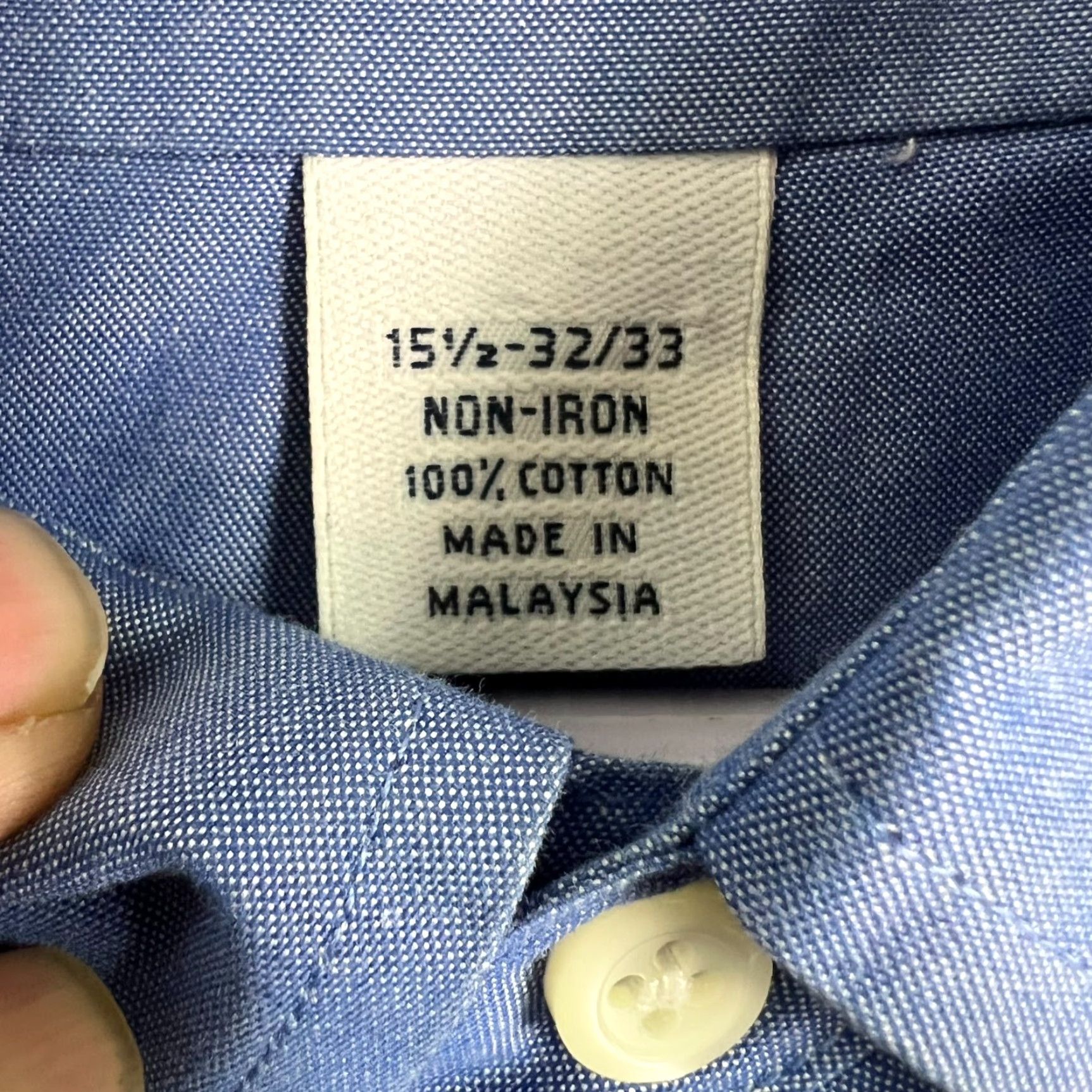 Brooks Brothers Brooks Brothers Non-Iron Long Sleeve Button-Down Shirt Mens Size 15.5 x 33 Classic Blue Size US M / EU 48-50 / 2 - 5 Thumbnail