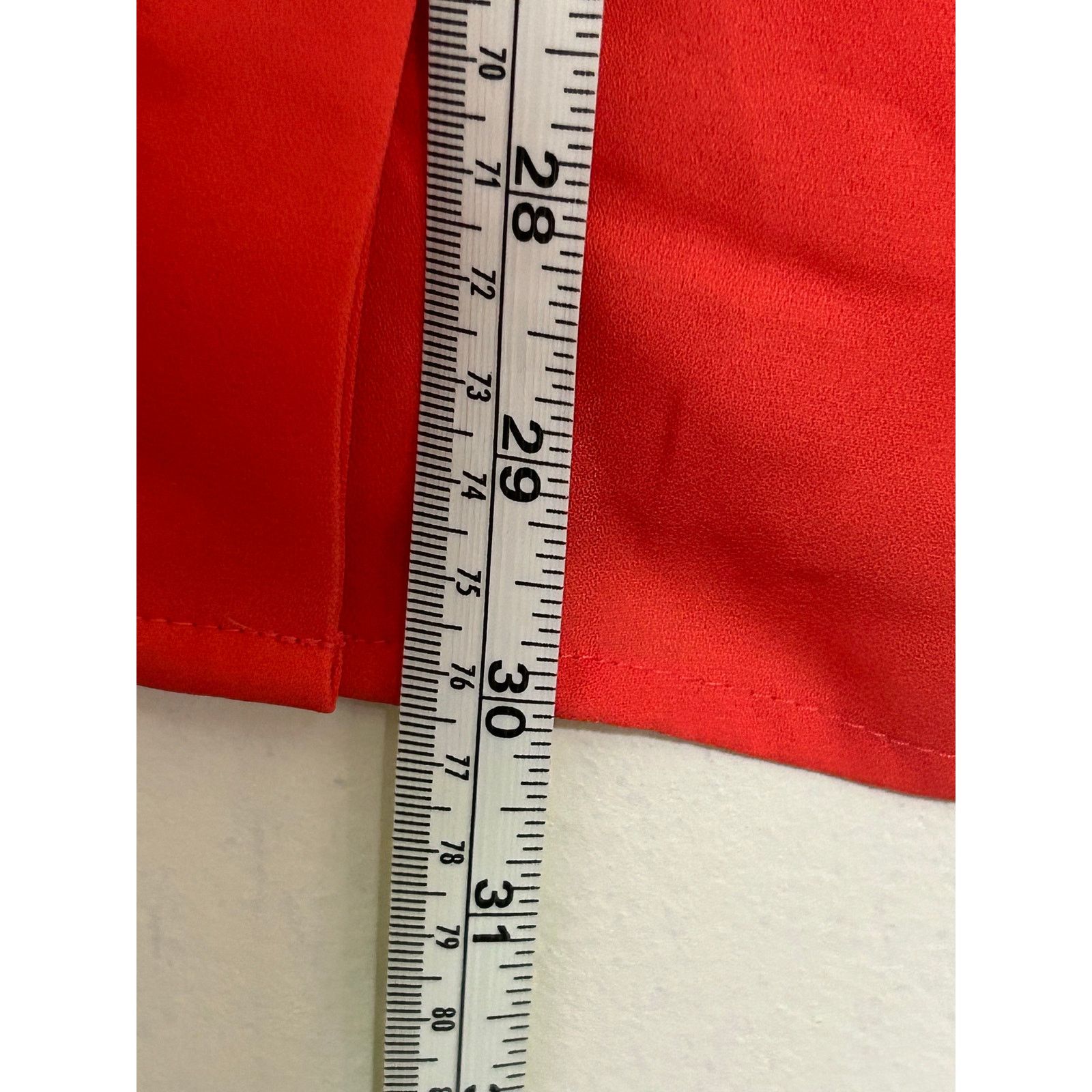 Apt. 9 Apt. 9 Coral Collarless Tunic Blouse Roll Tab Sleeves 1X Size XXL / US 16-18 / IT 52-54 - 4 Thumbnail