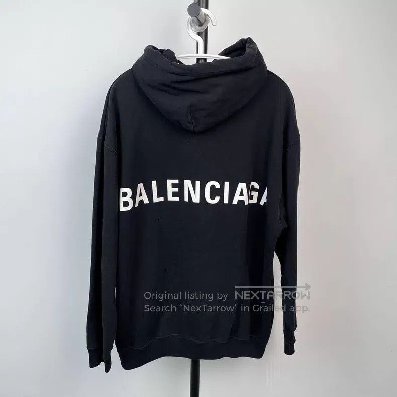 Balenciaga Balenciaga Black hooded sweatshirt Size US M / EU 48-50 / 2 - 2 Thumbnail