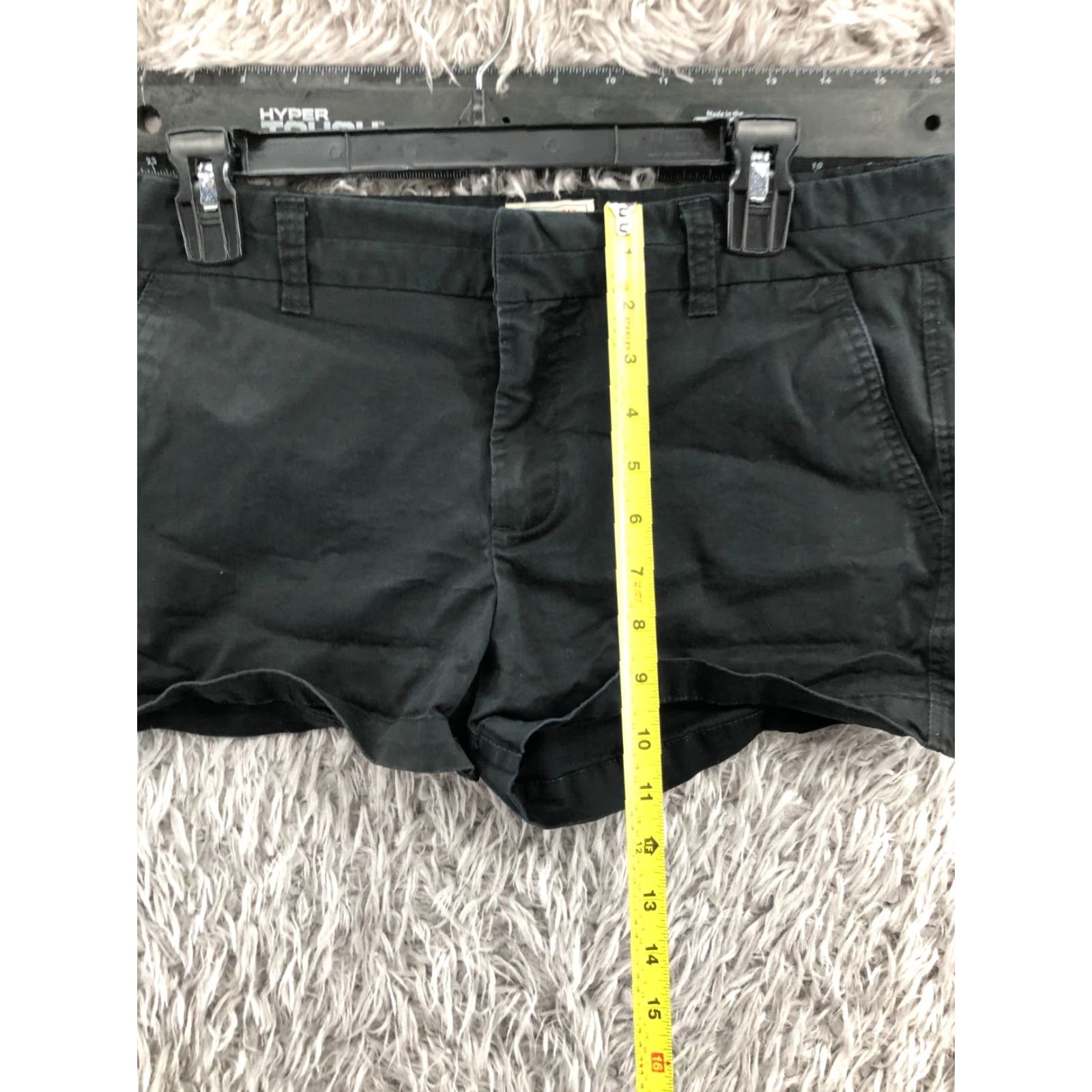 Gap Gap Khaki Shorts Womens Size 6 Mid Rise Dark Wash Black Hook Eye 3" Denim 5-Pocket Chino Slim? Size 28" / US 6 / IT 42 - 3 Thumbnail