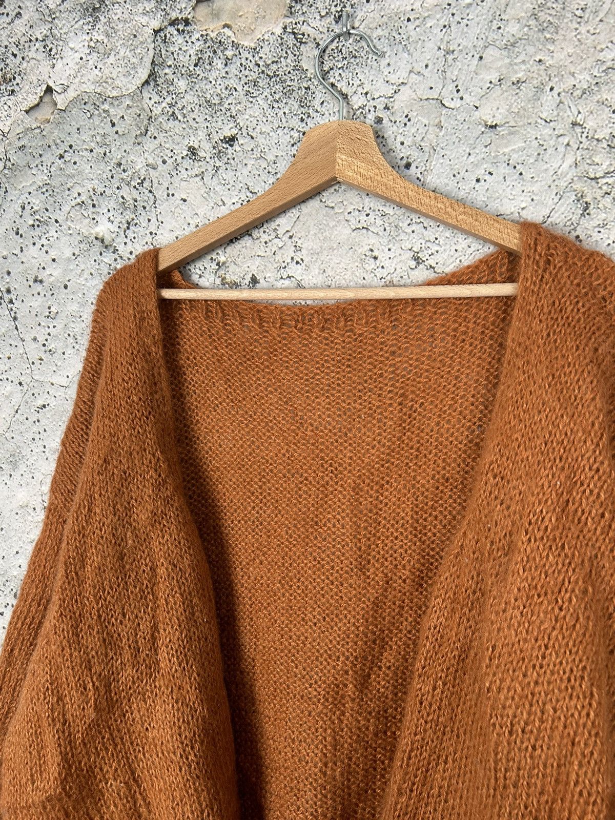 Vintage Vintage Mohair Avantgarde Cardigan Handmade Knit Sweater Size US L / EU 52-54 / 3 - 3 Thumbnail