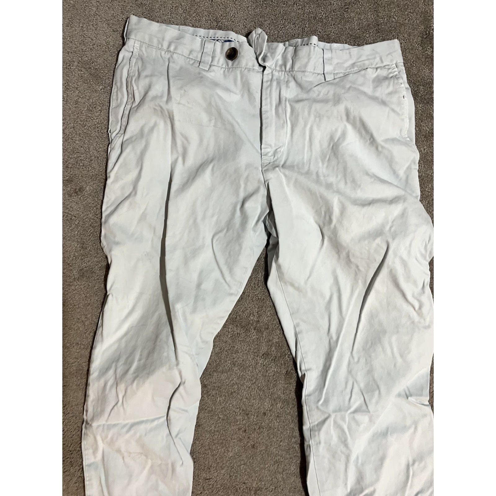 Brooks Brothers Brooks Brothers Pant Mens 35x30 Light Blue Advantage Milano Chino Flat Front Dress Pants Casual Workwear Size US 35 - 4 Thumbnail