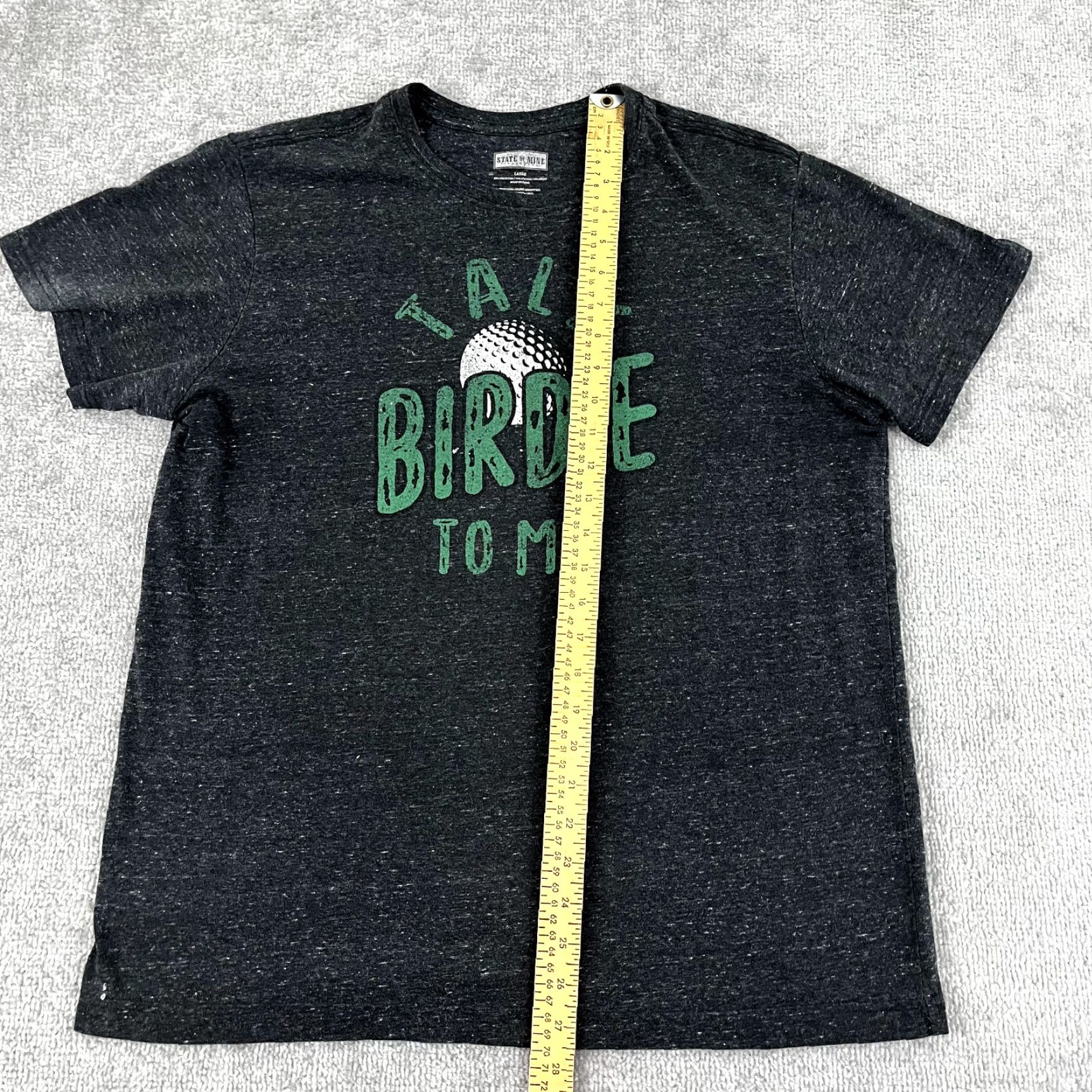 Vintage Golf Shirt Mens L Gray Talk Birdie To Me Humor Funny Comedy Parody State of Mine Shirt Mens L Gray Talk Birdie To Me Humor Parody Size US L / EU 52-54 / 3 - 4 Thumbnail