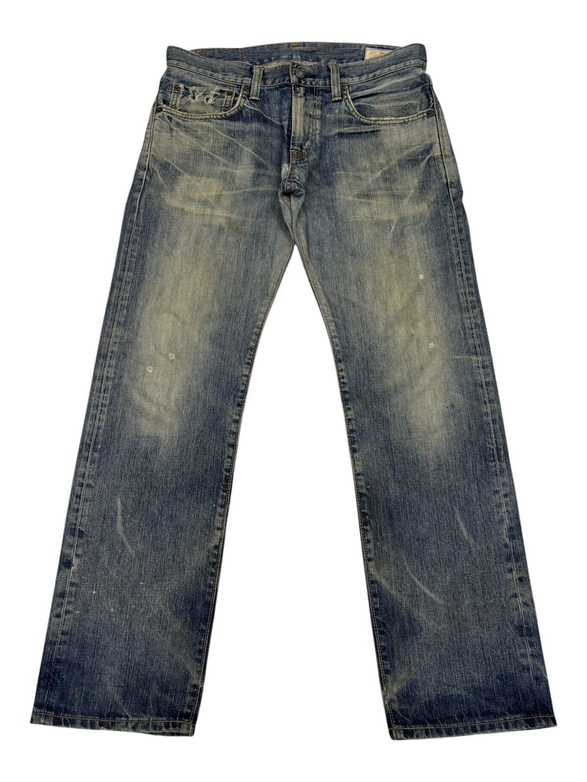 Kapital Edwin 503 Rebel Vintage Mud Wash Distressed Denim Jeans Size US 35 - 1 Thumbnail