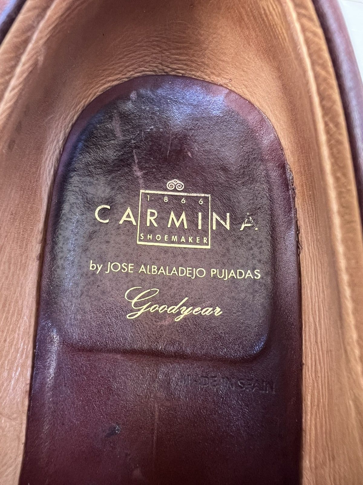 Carmina Carmina Burgundy Penny Loafer Split Toe Shoes Rubber Sole Size US 8 / EU 41 - 15 Thumbnail