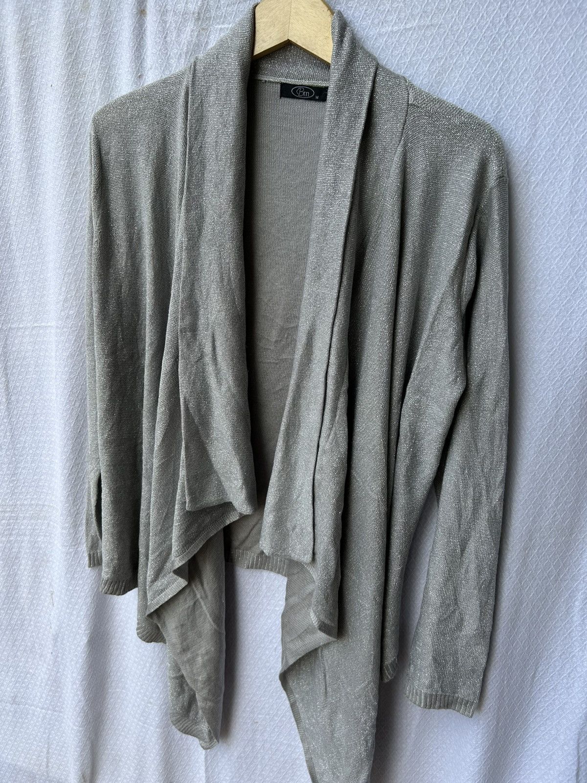 Beauty Beast × Japanese Brand Bm assymetrical cardigan knitted style Size US M / EU 48-50 / 2 - 5 Thumbnail