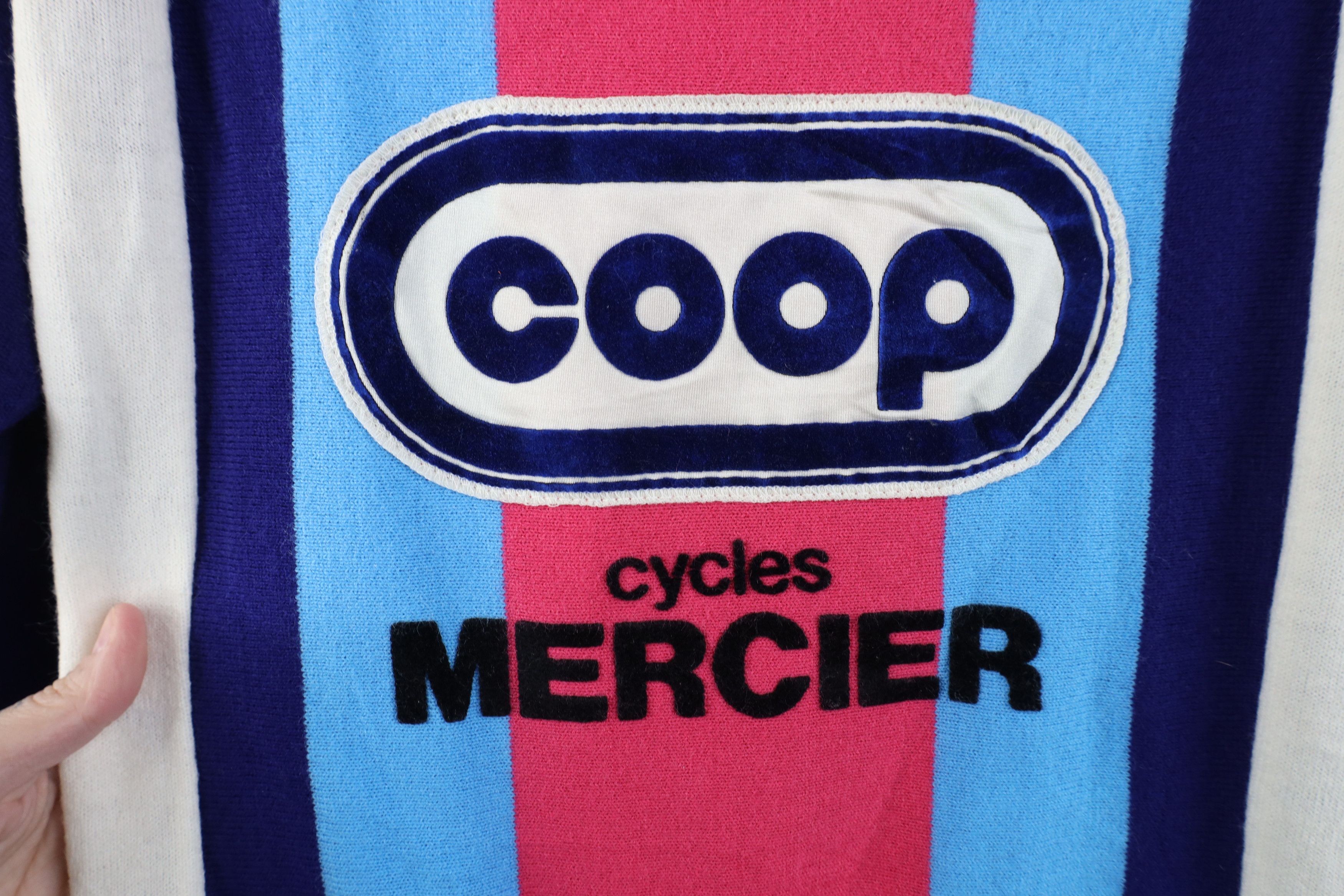 Vintage Vintage 80s Cycles Mercier Knit Long Sleeve Cycling Jersey Size US M / EU 48-50 / 2 - 11 Thumbnail
