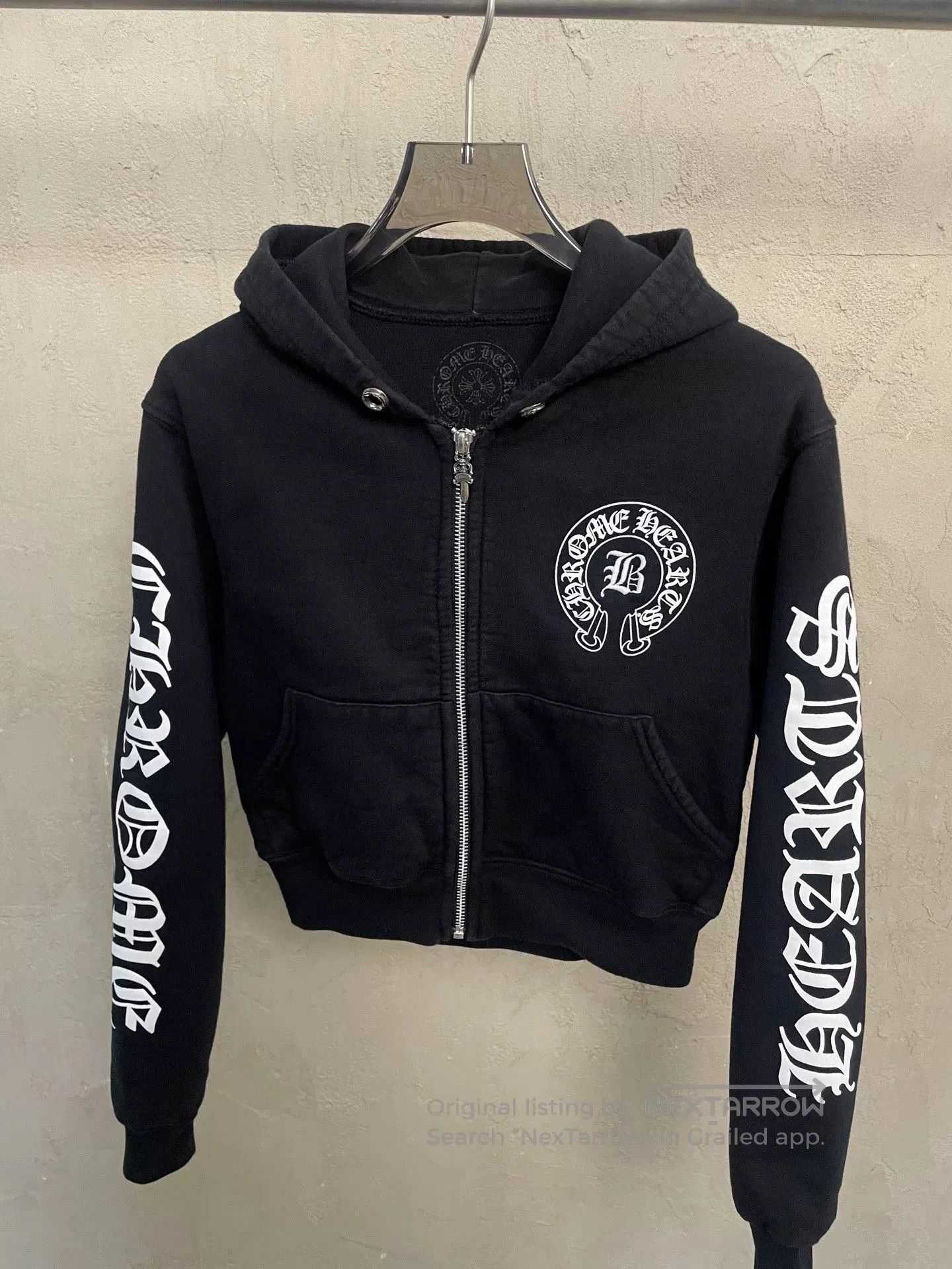 Chrome Hearts Chrome Hearts Bella Collaborative Black Cropped Hoodie. Size US XS / EU 42 / 0 - 5 Thumbnail