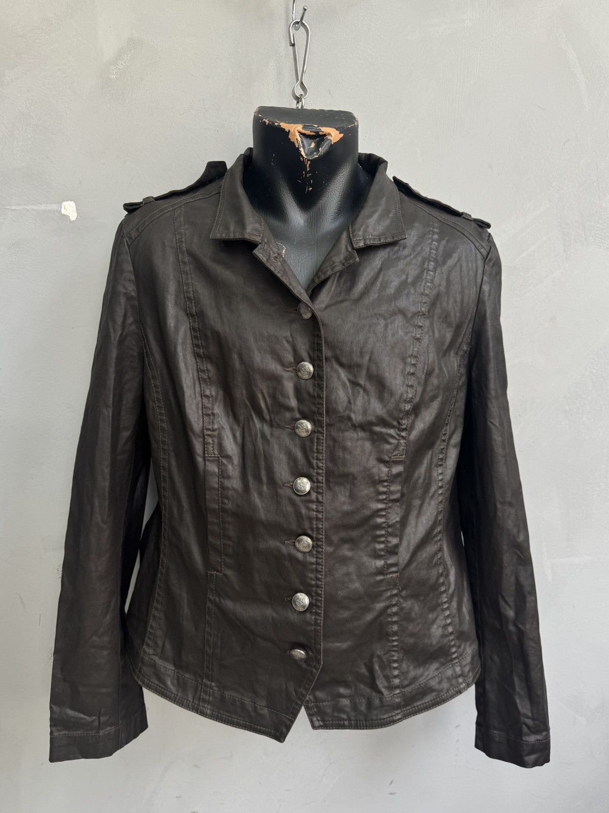 Other Vintage Blazer leather Y2k Diesel Style Avantgarde Japanese Size US M / EU 48-50 / 2 - 1 Thumbnail